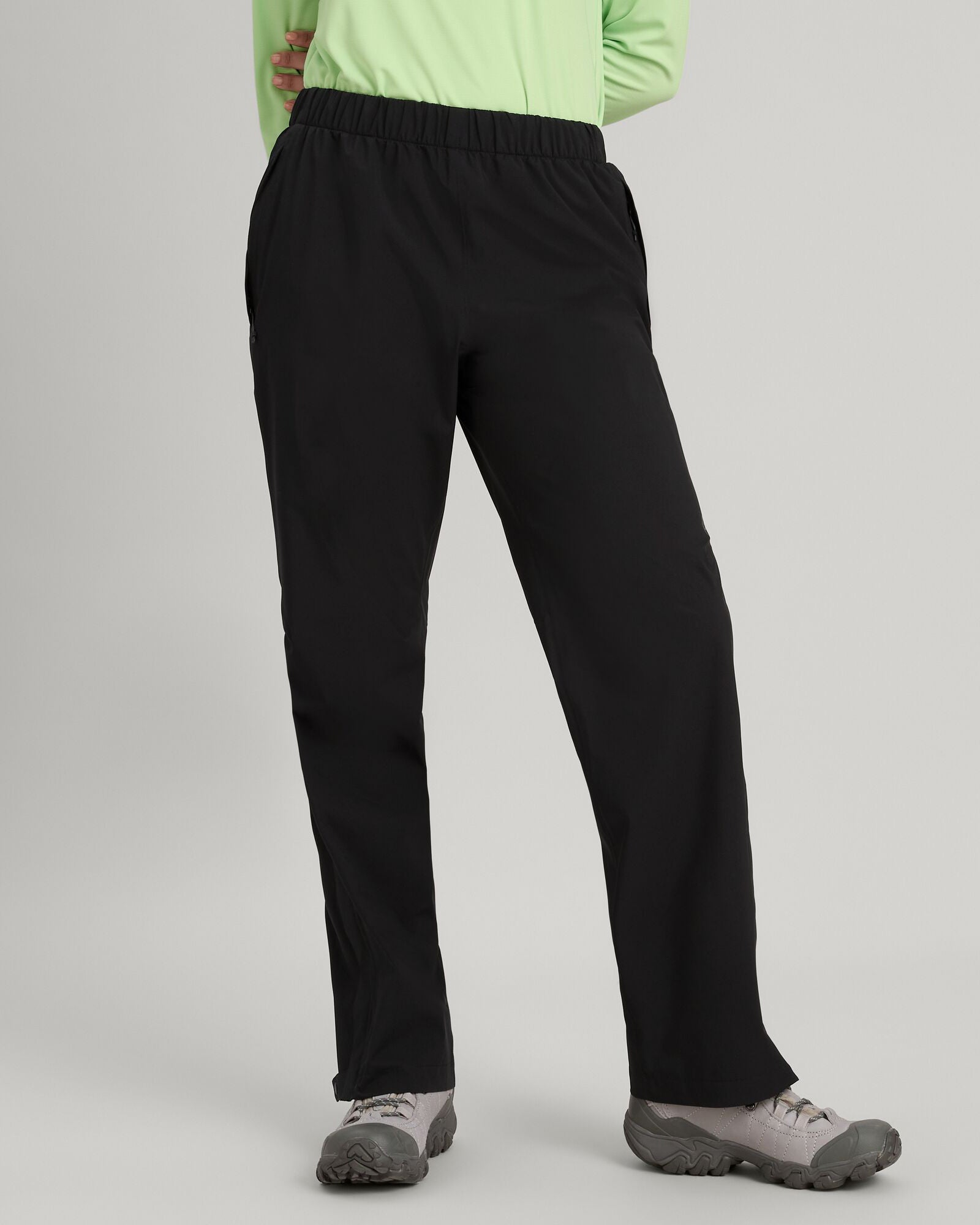 Women's Waterproof Hiking Rain Pants - Trailhead Stretch 2.5 Layer Outdoor Pants for Trekking & Camping (Black Stingray) | Perfect for Mountain Climbing, Backpacking & Wet Weather Adventures