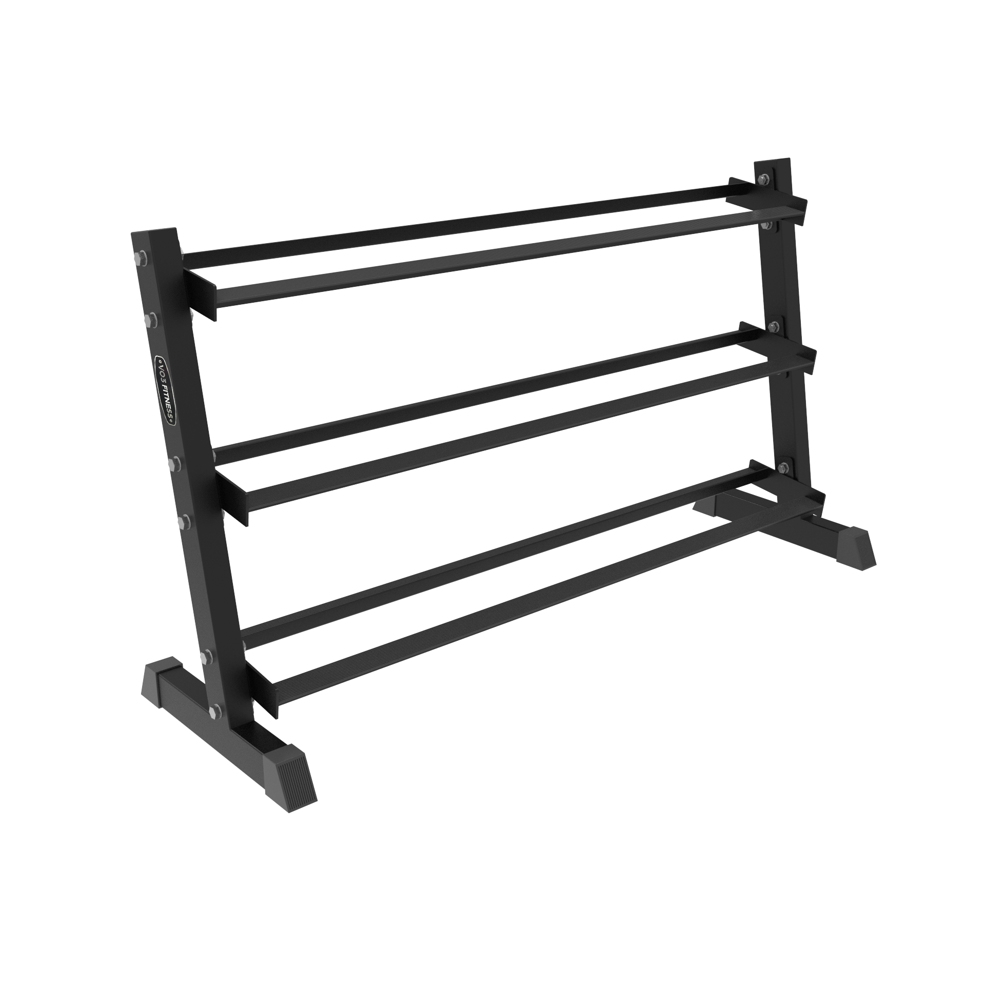 3-Tier Dumbbell Rack for Home Gym - Heavy Duty Dumbbell Organizer Stand Holds 5 Pairs of Weights - Perfect for Garage, Basement & Home Workout Spaces