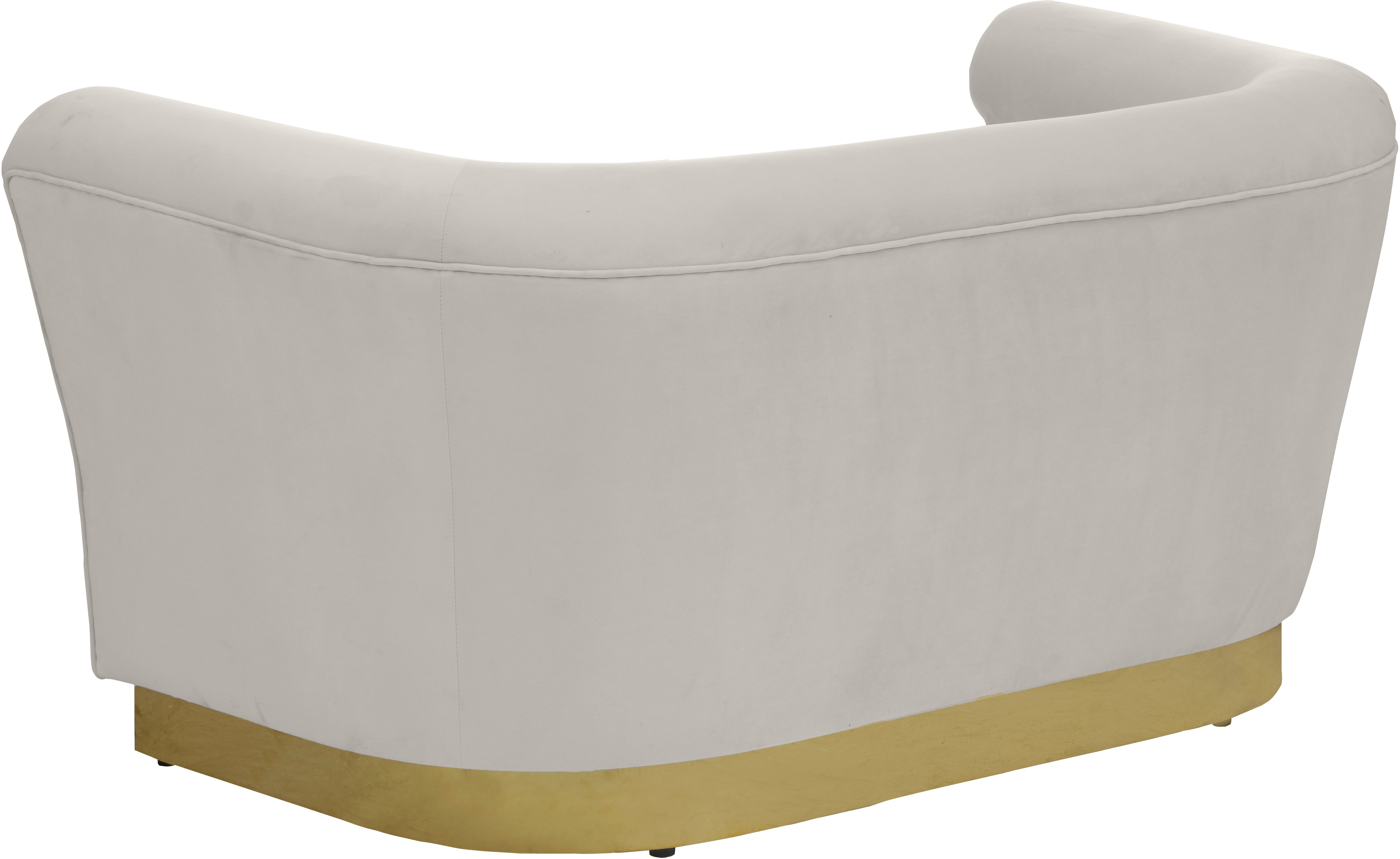 Bellini Velvet Loveseat - Modern Small Sofa for Living Room, Apartment & Office | Soft Upholstered 2-Seater Couch with Sturdy Wooden Legs | Perfect for Cozy Spaces, Small Homes & Reading Nooks