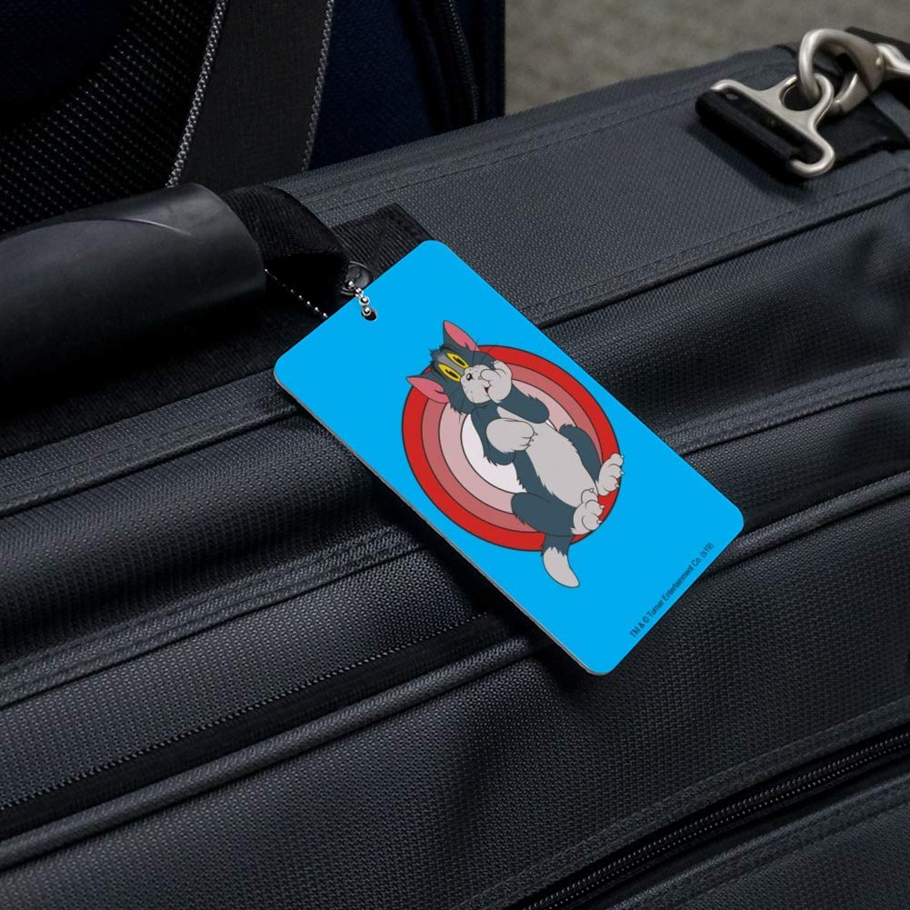 Tom and Jerry Cartoon Character Luggage Tag - Cute Suitcase ID Tag for Carry-On Bags - Perfect for Travel, Kids' Backpacks, and Gift Giving