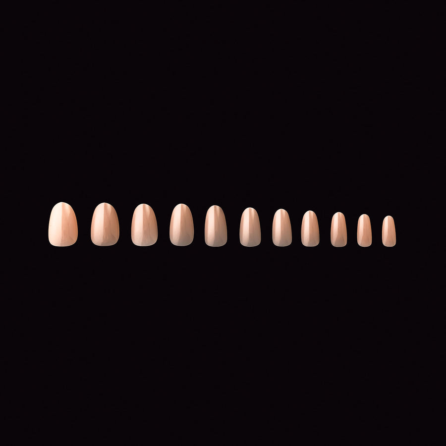 Apres Gel X Tips - Neutral Colors, Alex Round Short (150 Pcs) - Perfect for DIY Nail Art, Salon Professionals & At-Home Manicures
