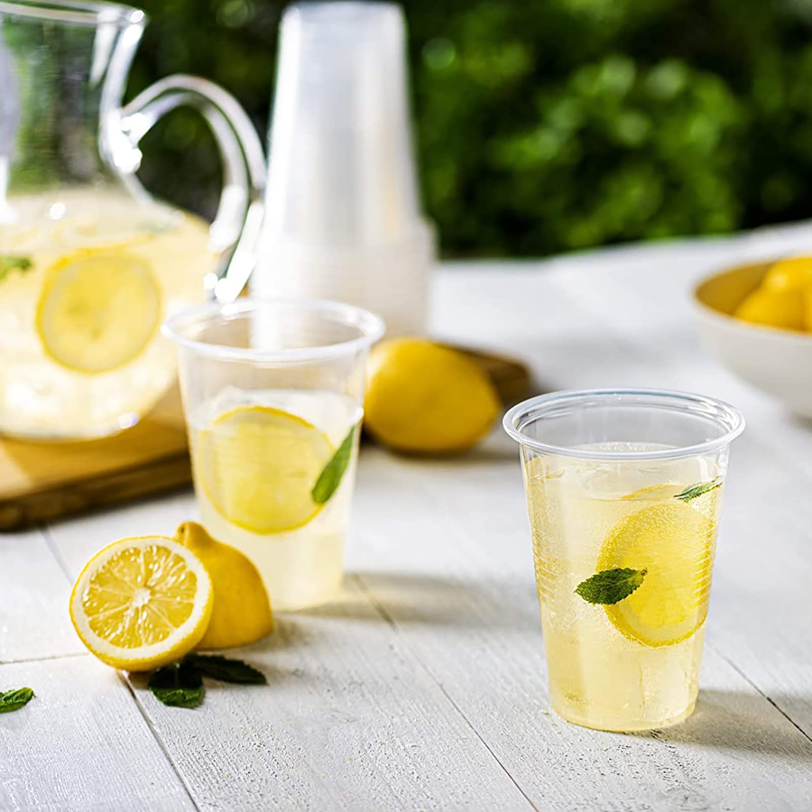 400 Pack 10 oz Clear Disposable Plastic Cups - Bulk Party Drinking Tumblers for Cold Beverages | Perfect for Parties, Picnics, BBQ, Travel, Camping & Office Events | BPA-Free & Durable