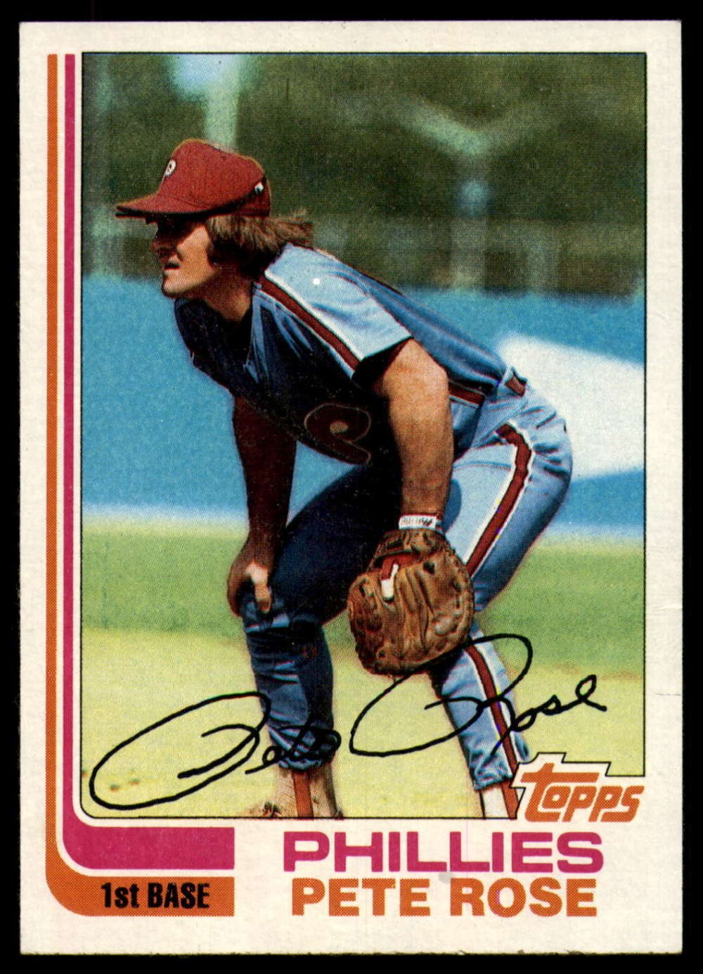 1982 Topps #780 Pete Rose Phillies Baseball Card - MLB Collectible for Sports Fans & Memorabilia Enthusiasts - Perfect for Display, Trading, and Gifting