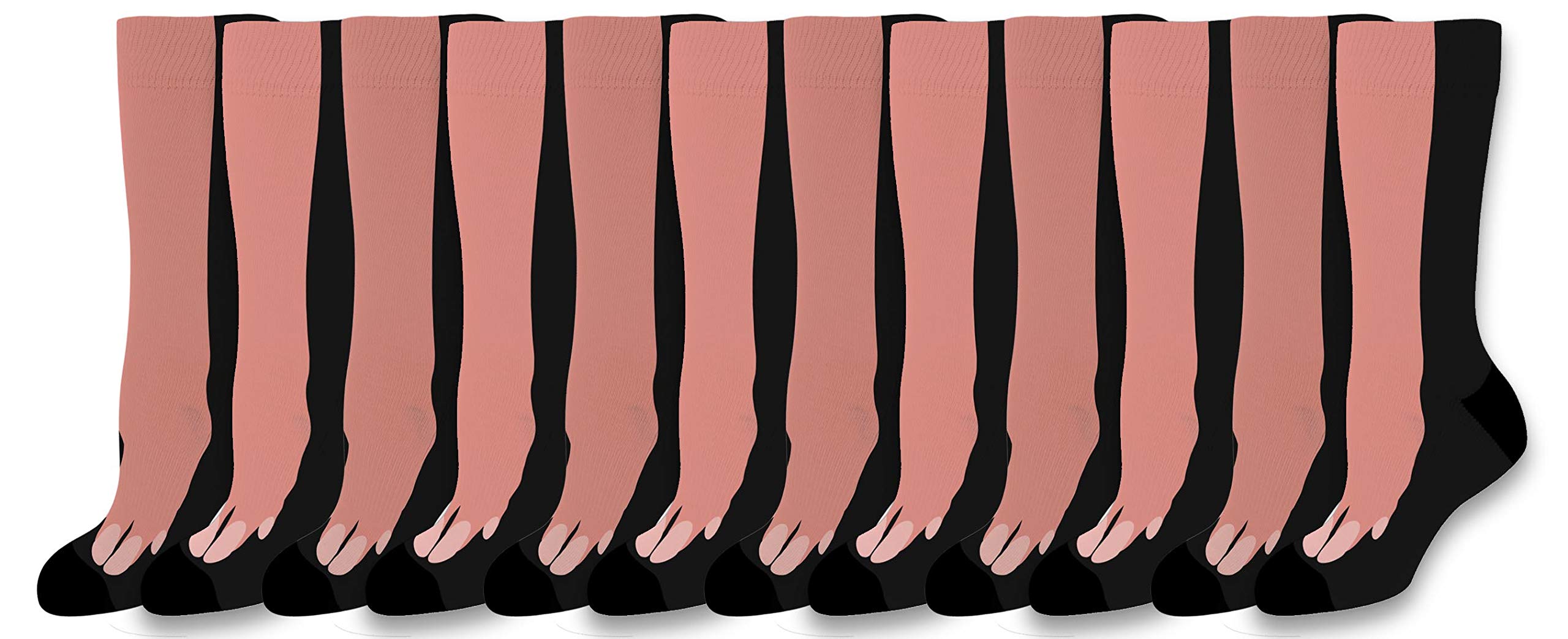 Funny Pig Leg Socks for Men & Women - Cute Pig Themed Novelty Crew Socks - Perfect Gift for Pig Lovers - Great for Costume Parties, Animal Theme Events & Funny Gifts