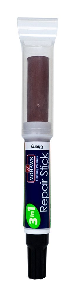 Mohawk Finishing Products 3-in-1 Wood Repair Stick - Cherry Color for Furniture Scratches, Dents & Nicks - Perfect for Home, Office & DIY Woodworking Projects