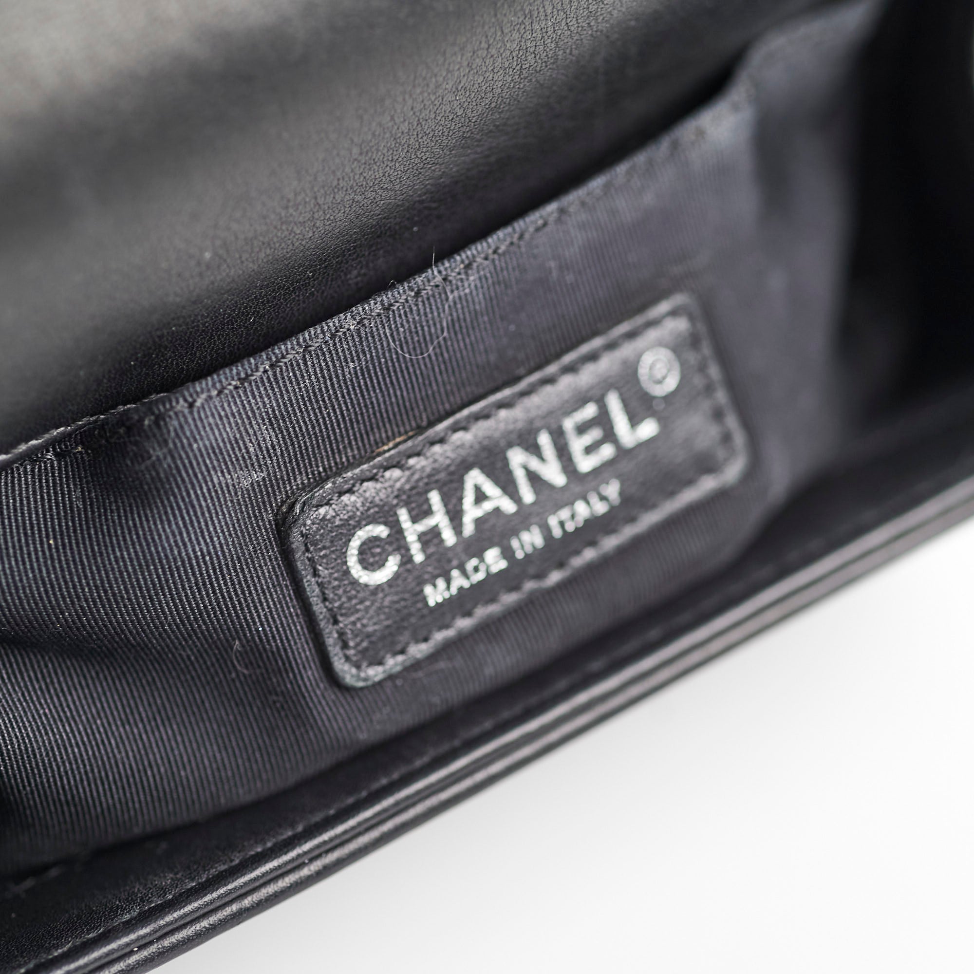 Chanel Small Boy Bag Black Lambskin Leather 19 Series - Luxury Designer Handbag for Women, Perfect for Parties & Evening Events