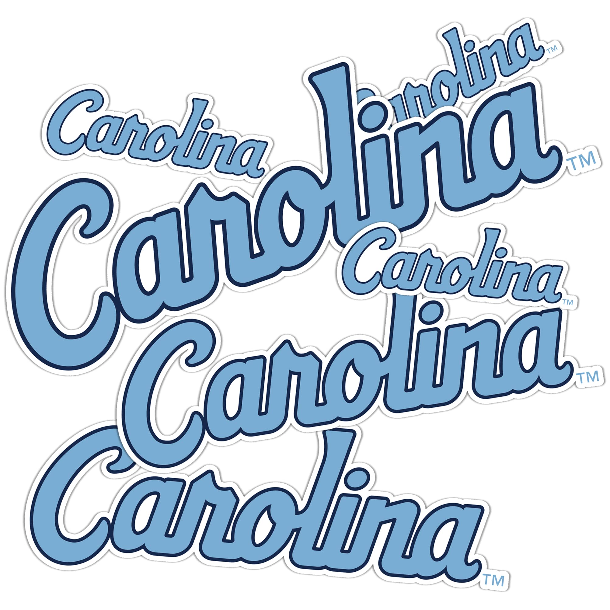 UNC Chapel Hill Tar Heels Vinyl Decals - Desert Cactus Design Stickers for Laptop, Water Bottle, Car & Scrapbook - Perfect for College Students, Alumni & Fans (Type 3-7)