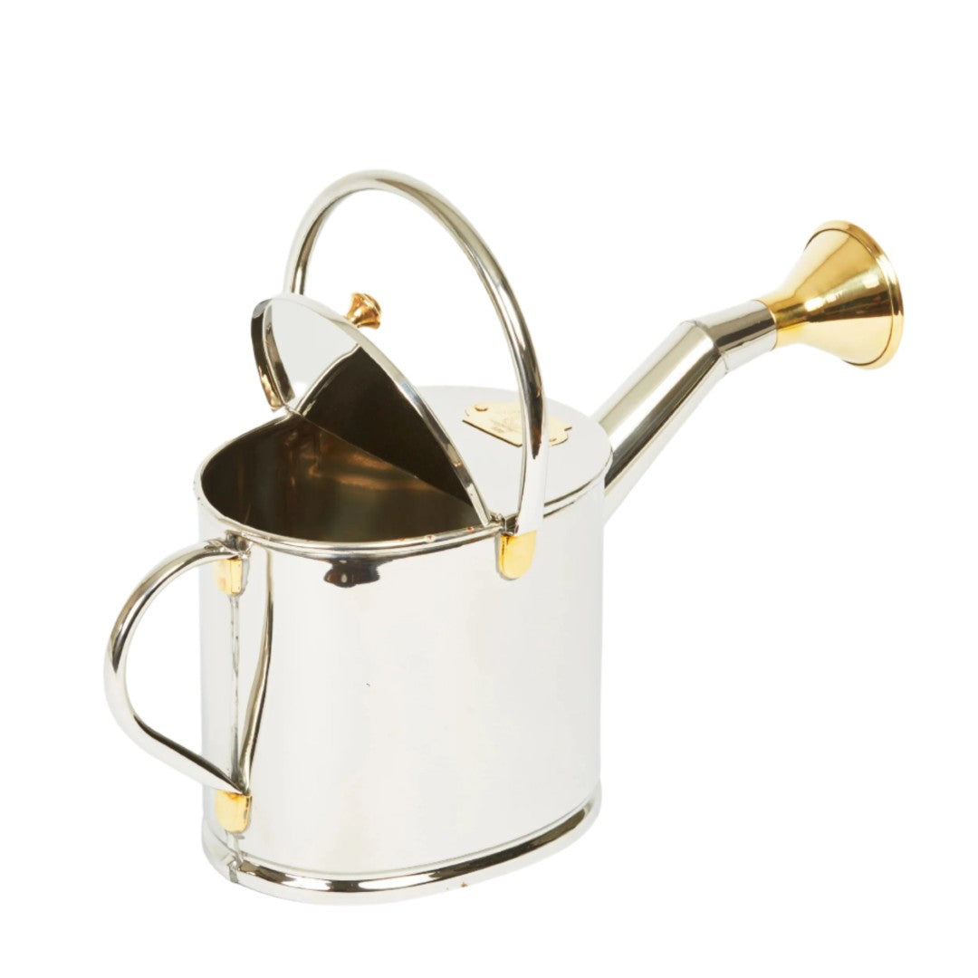 Premium 4L Stainless Steel Watering Can for Indoor & Outdoor Plants - Durable, Rust-Proof Garden Watering Can for Flowers, Herbs, and Houseplants