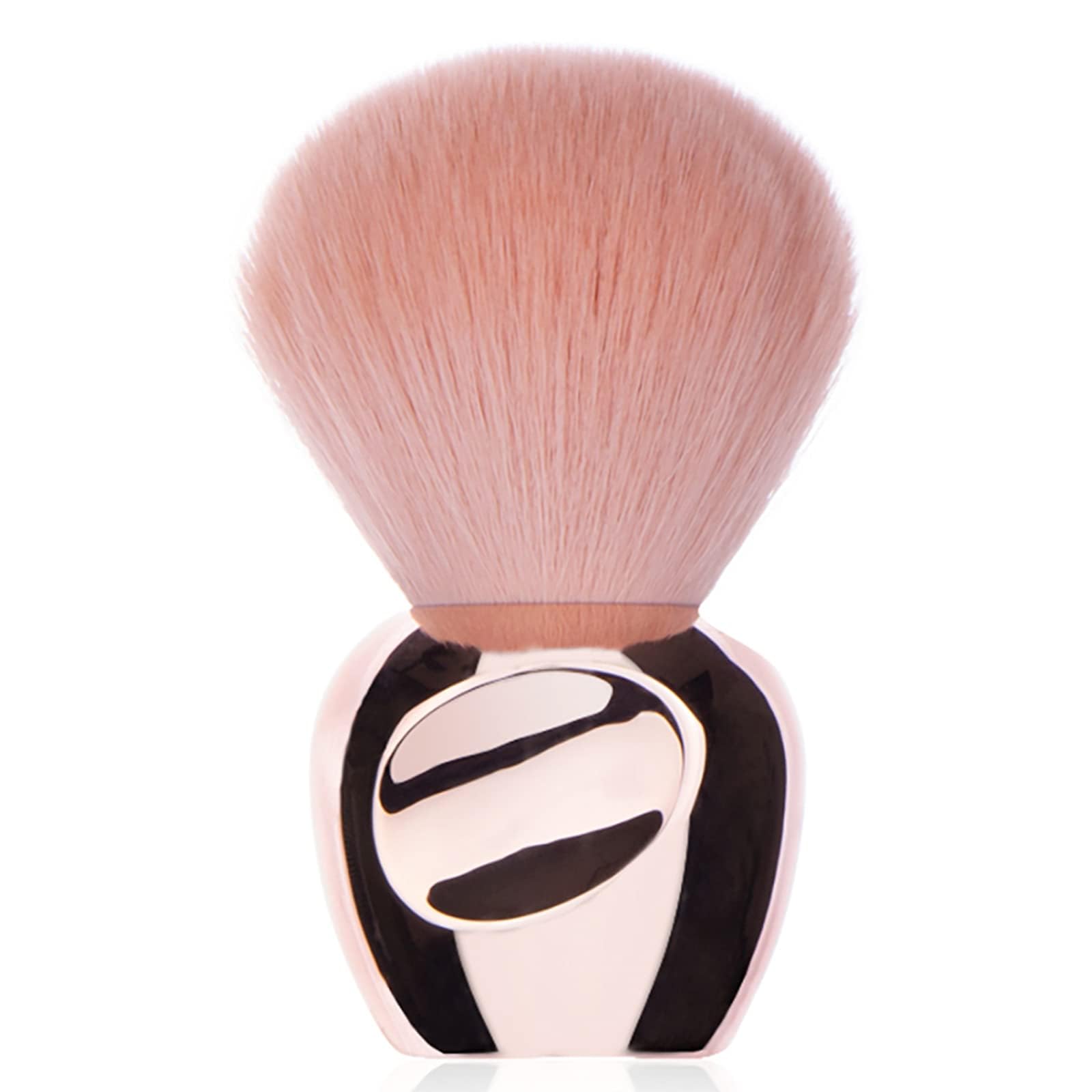 Premium KIRA Round Head Nail Dust Brush - Professional Nail Art Powder Remover & Cleaner for Acrylic, UV Gel, and Dip Powder Nails (Rose Gold) | Perfect for Salon, Home Manicures & Nail Art Enthusiasts