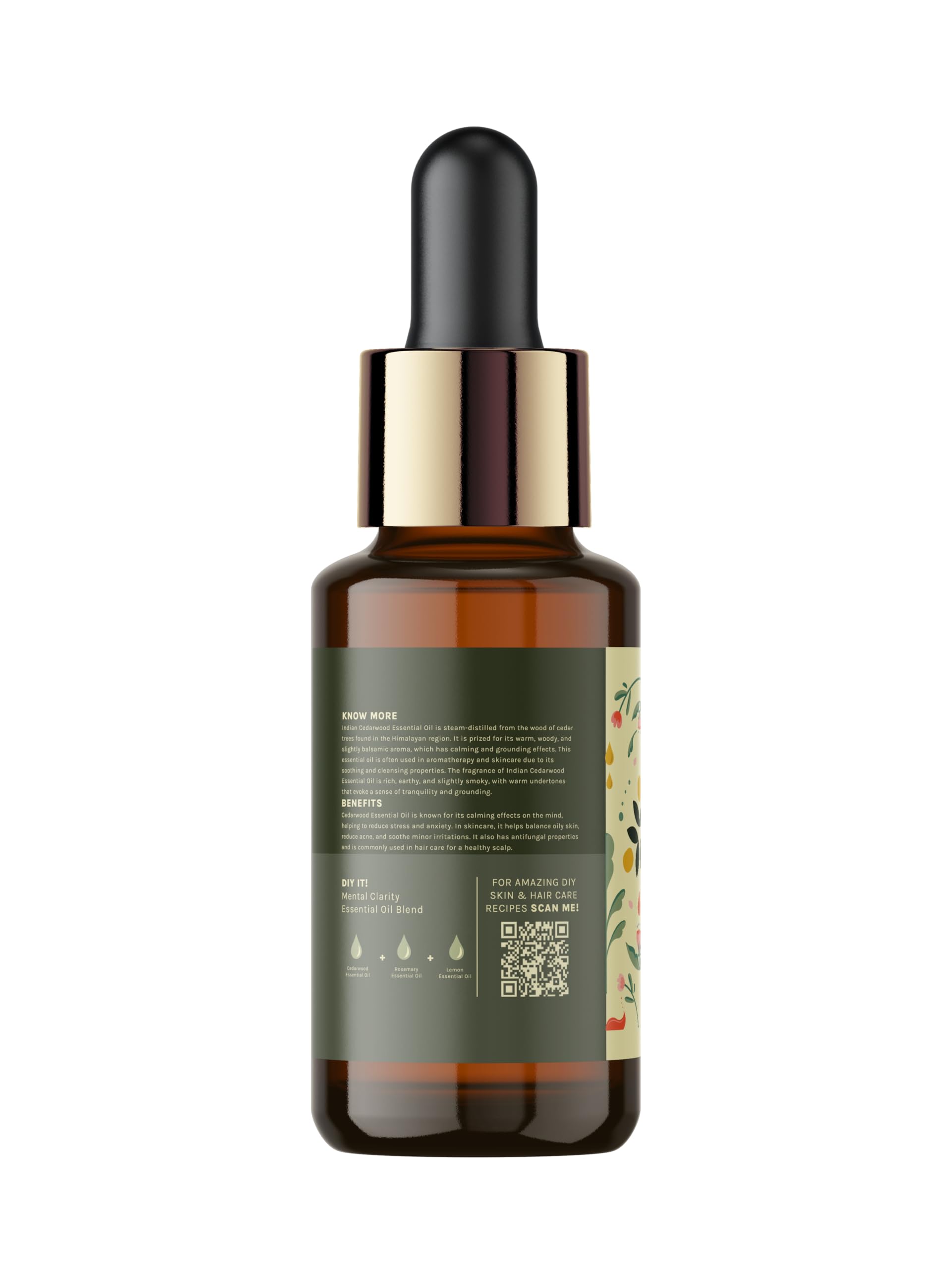Tattvalogy 100% Pure Cedarwood Essential Oil - Therapeutic Grade, Undiluted & Natural for Skin, Hair, Aromatherapy & Beard Care | Chemical-Free, Preservative-Free in Glass Bottle (15ml) | Perfect for Relaxation, Massage & DIY Beauty Products