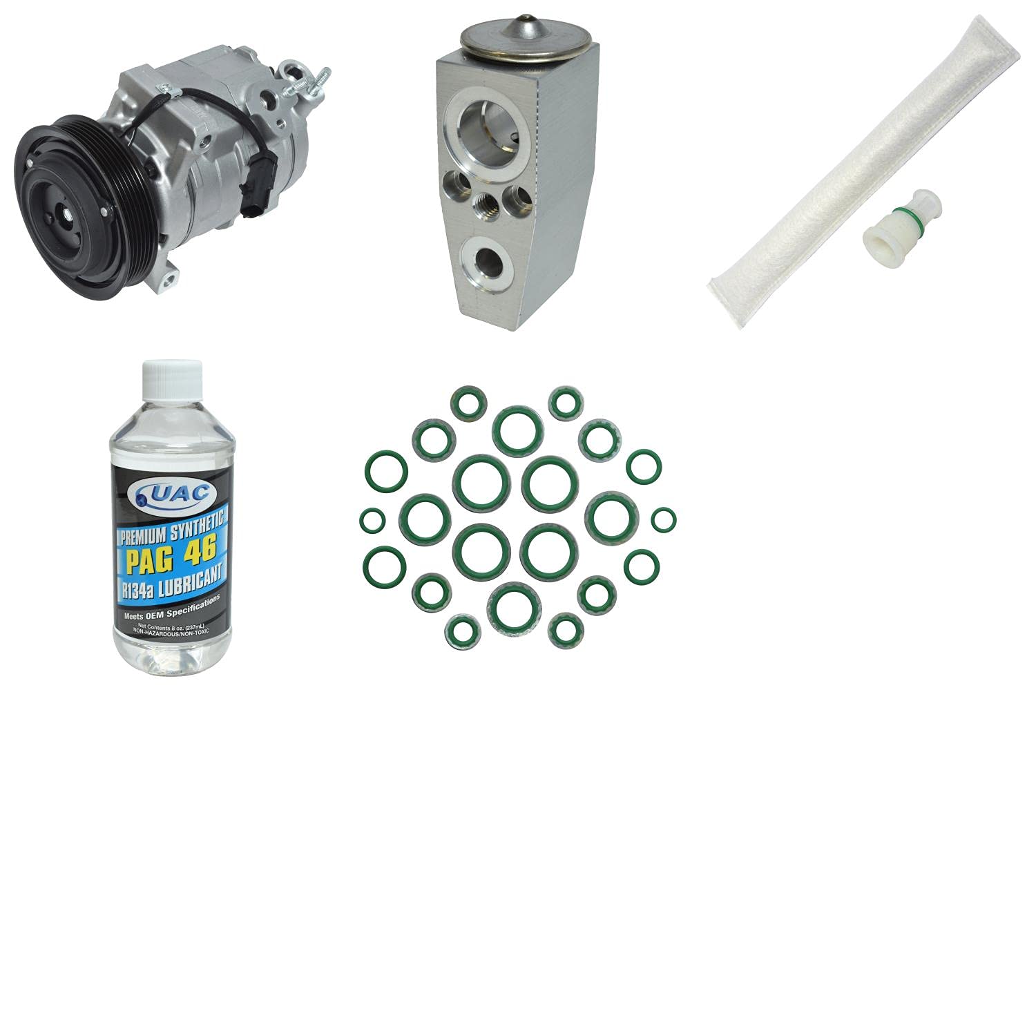 High-Quality HVAC A/C Compressor Replacement Kit - Compatible with Multiple Car Models - Perfect for AC System Repair & Maintenance