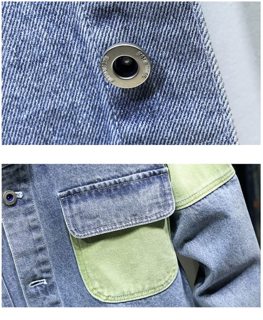 Men's Classic Denim Jacket for Spring & Fall - Casual Streetwear Coat for Everyday Wear | Perfect for Outdoor Activities, Travel & Urban Fashion