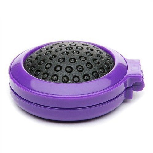 Pop-Up Travel Hairbrush with Mirror - Foldable & Portable for On-the-Go Styling