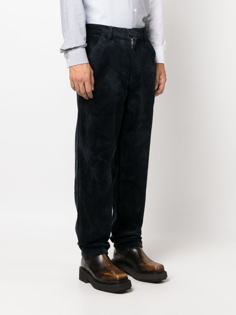 Comme des Garcons Blue Trousers for Men - Stylish Casual Pants for Everyday Wear & Office Outfits