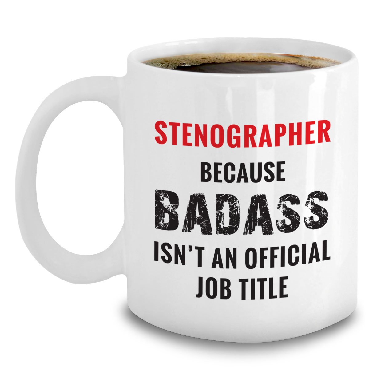 Stenographer Mug - Professional Stenography Accessories & Shorthand Gifts for Court Reporters - Perfect for Office Use, Legal Professionals & Stenography Students