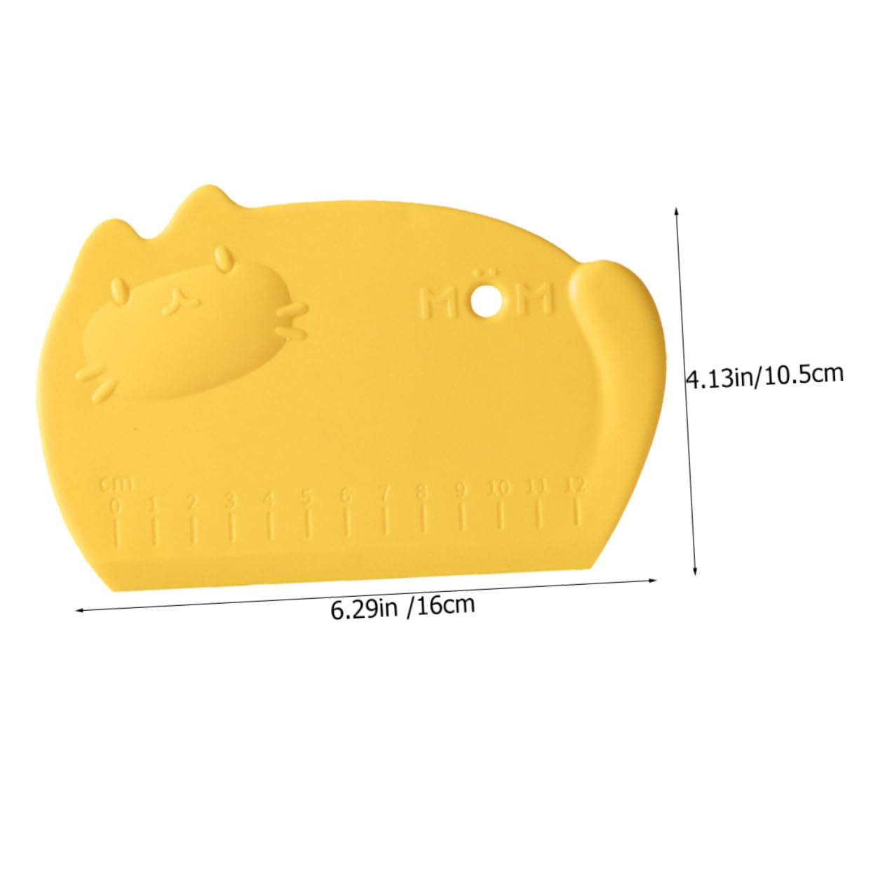 Zerodeko Silicone Baking Scraper & Measuring Cutter - Multi-Purpose Kitchen Tool for Cake, Bread, Pizza Dough - Perfect for Baking, Cooking & Food Prep