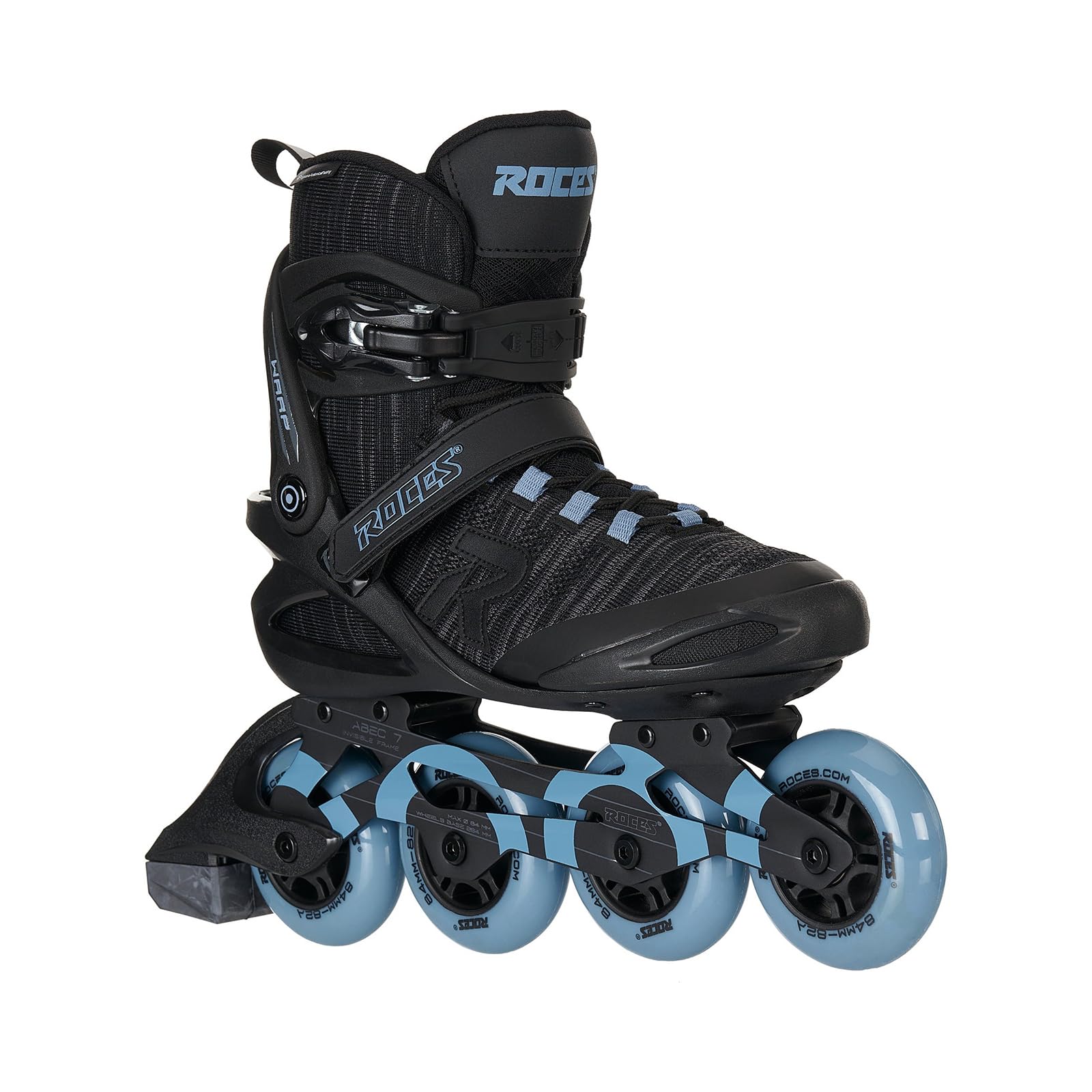 Roces Men's Warp Thread TIF Outdoor Breathable Comfortable Inline Skates for Fitness & Recreation | Memory Buckle, Easy Entry Boots, Glass Fiber Reinforced Shell, 84mm 82A Wheels | Perfect for Urban Skating, Fitness Training & Outdoor Adventures