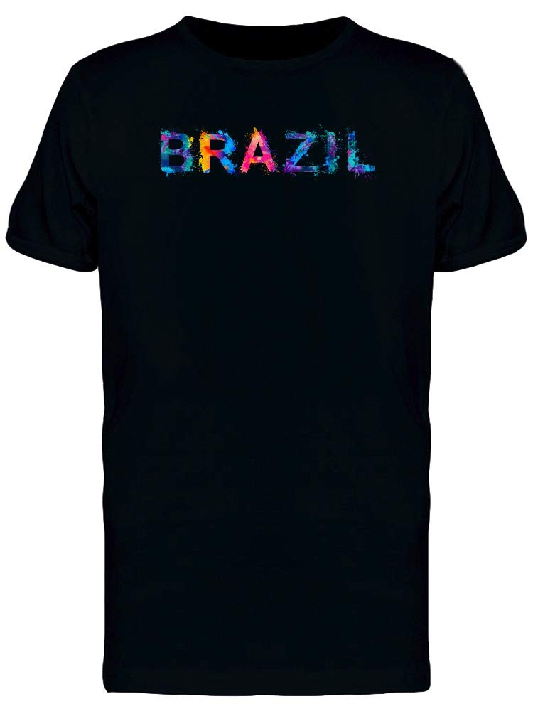 Brazil in Color Graphic T-Shirt for Men - Black | Stylish & Comfortable Cotton Tee for Casual Wear, Travel & Street Fashion