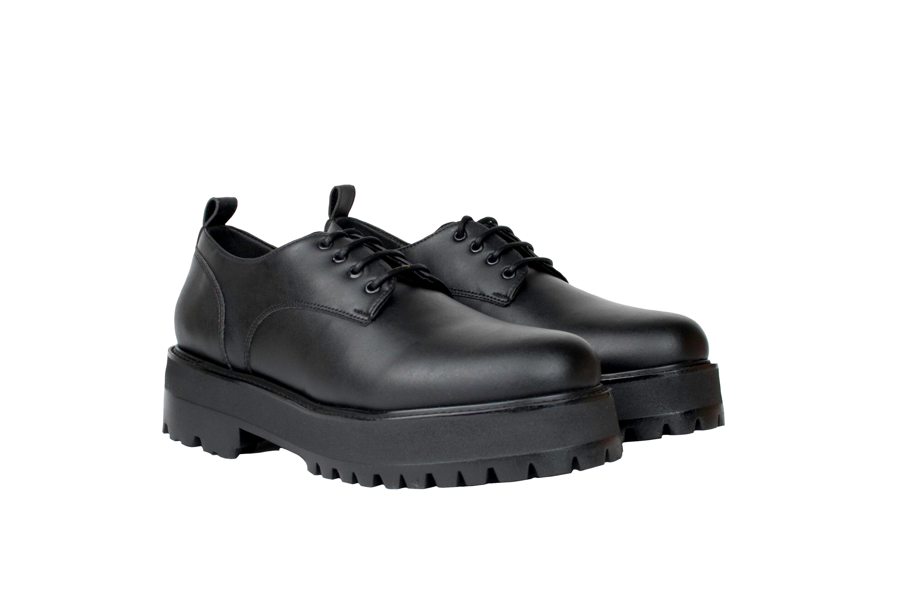 Farah Chunky Derby Shoes with Green Laces - Stylish Men's Casual & Dress Shoes for Office, Dating & Everyday Wear