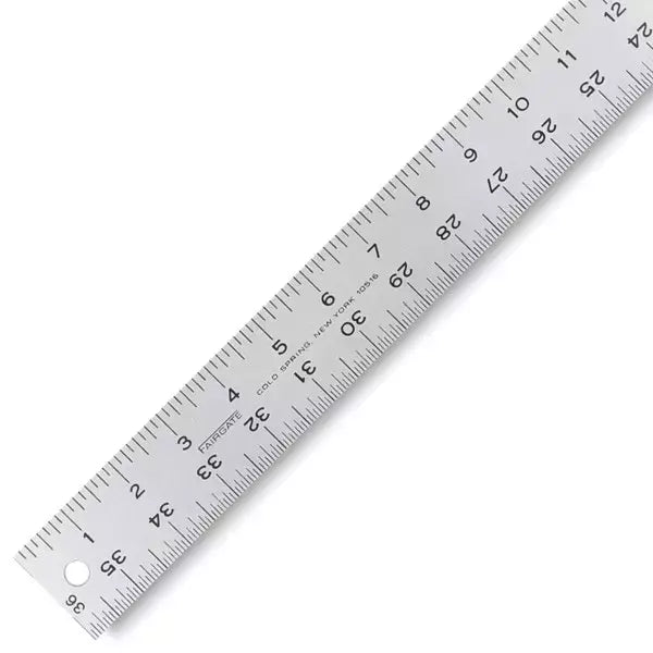 36-Inch Straight Edge Aluminum Ruler - Precision Measuring Tool for DIY, Woodworking, and Engineering Projects
