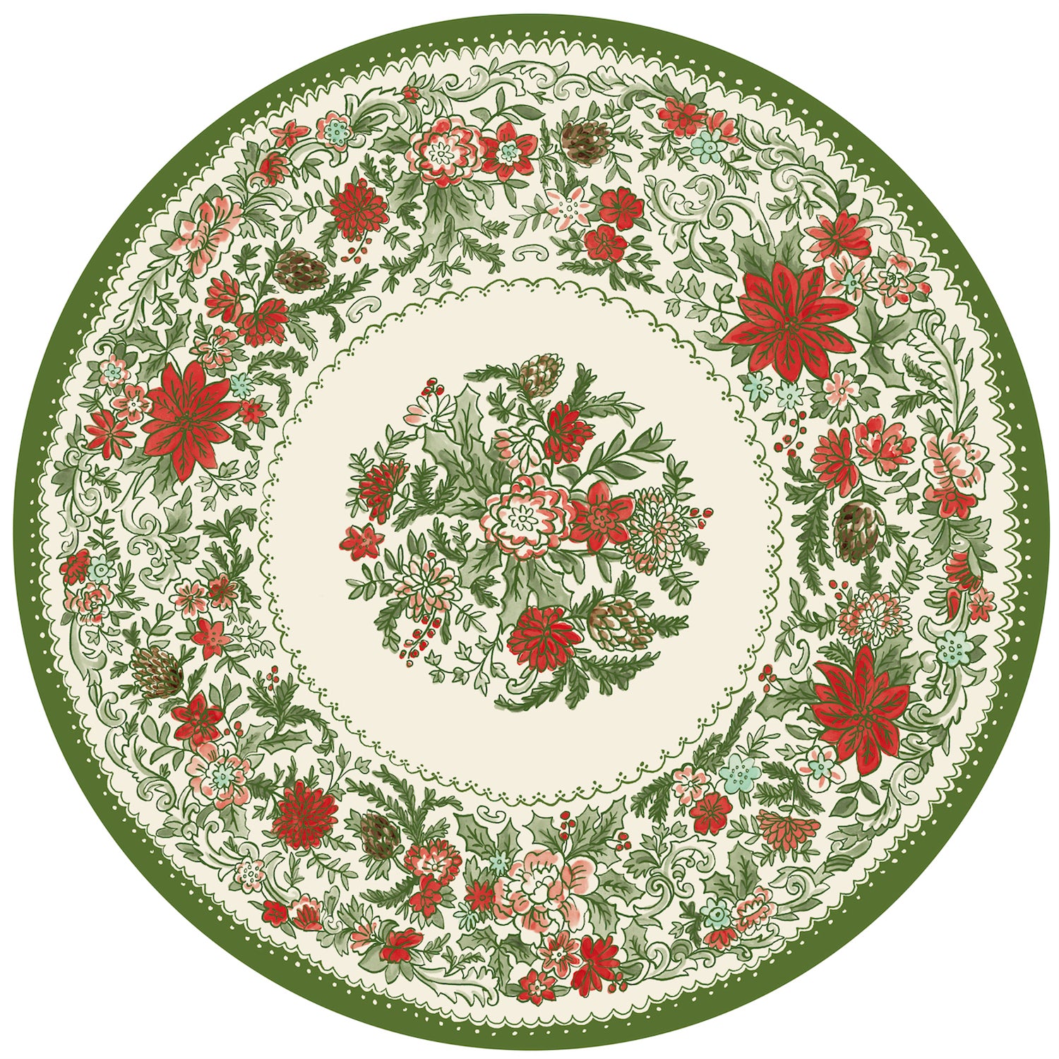 Festive Die-Cut Christmas Placemats - Holiday Dining Decor for Table Settings, Parties & Seasonal Celebrations