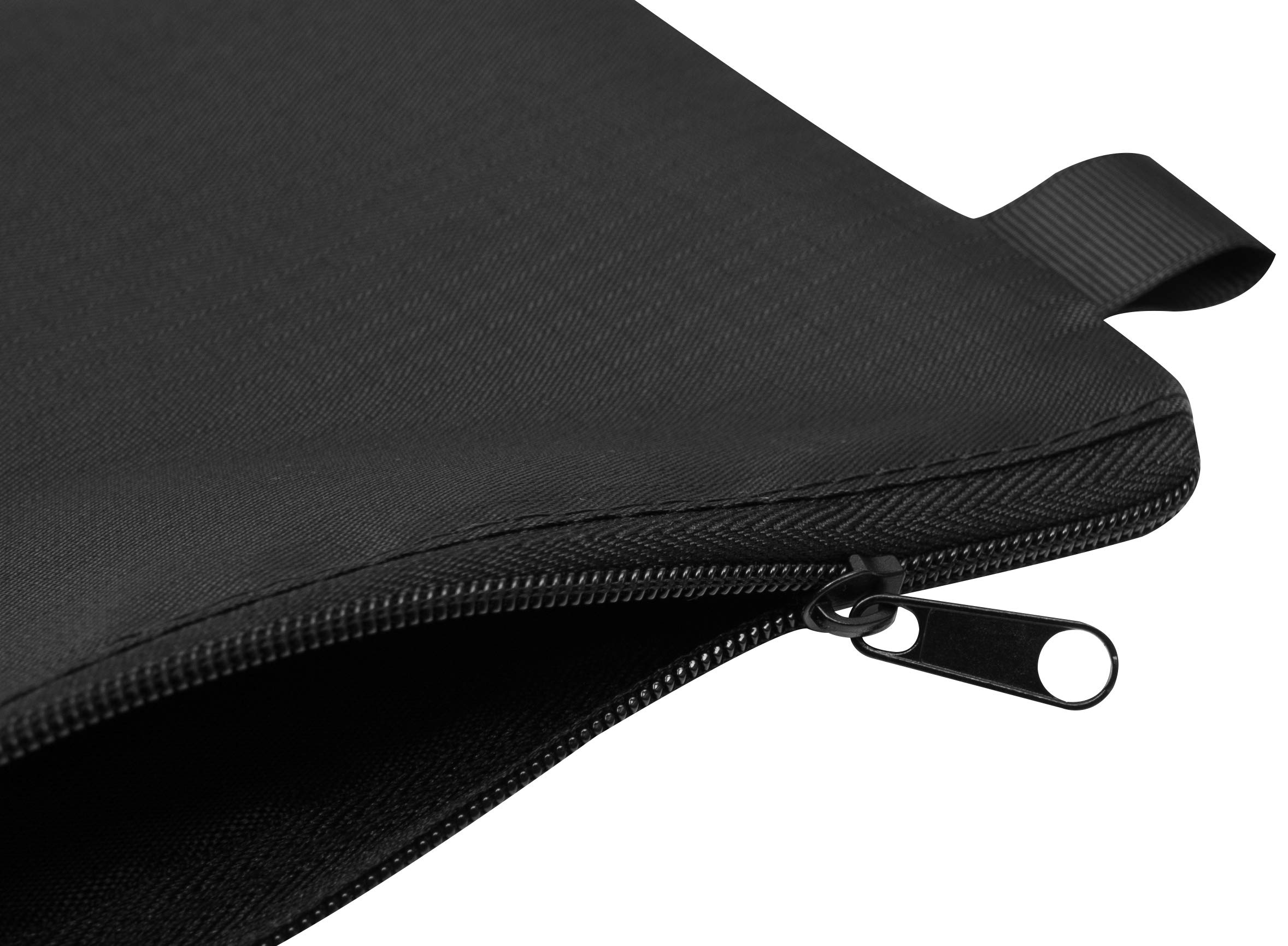 5-Pack Black Zipper Pouch Set (8x6 Inches) - Waterproof Travel Organizer for Toiletries, Cosmetics, Pens & Office Supplies - Perfect for Travel, Home & Office Organization