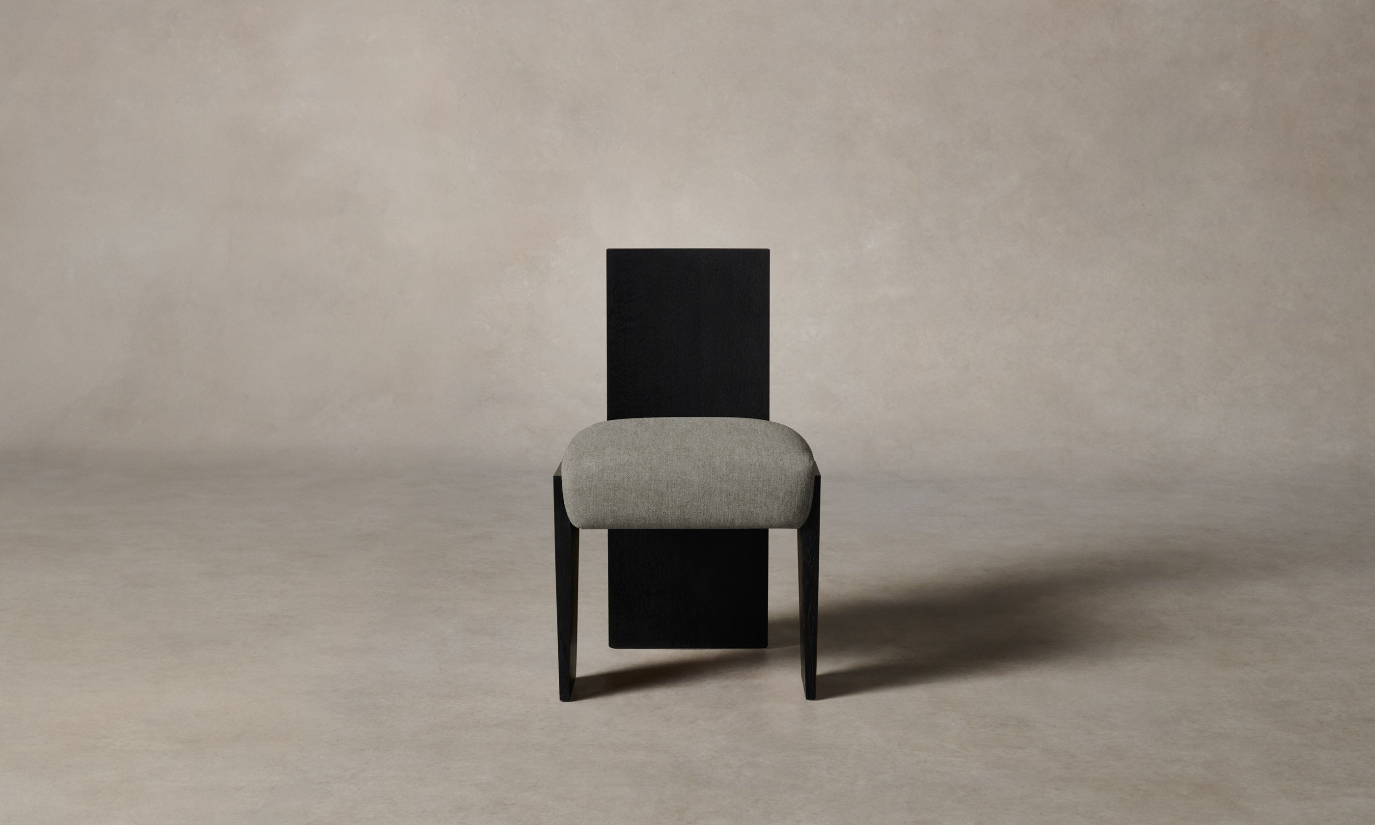 Garrett Dining Chair - Modern Merino Granite Upholstered Seat - Perfect for Kitchen, Dining Room & Office Use