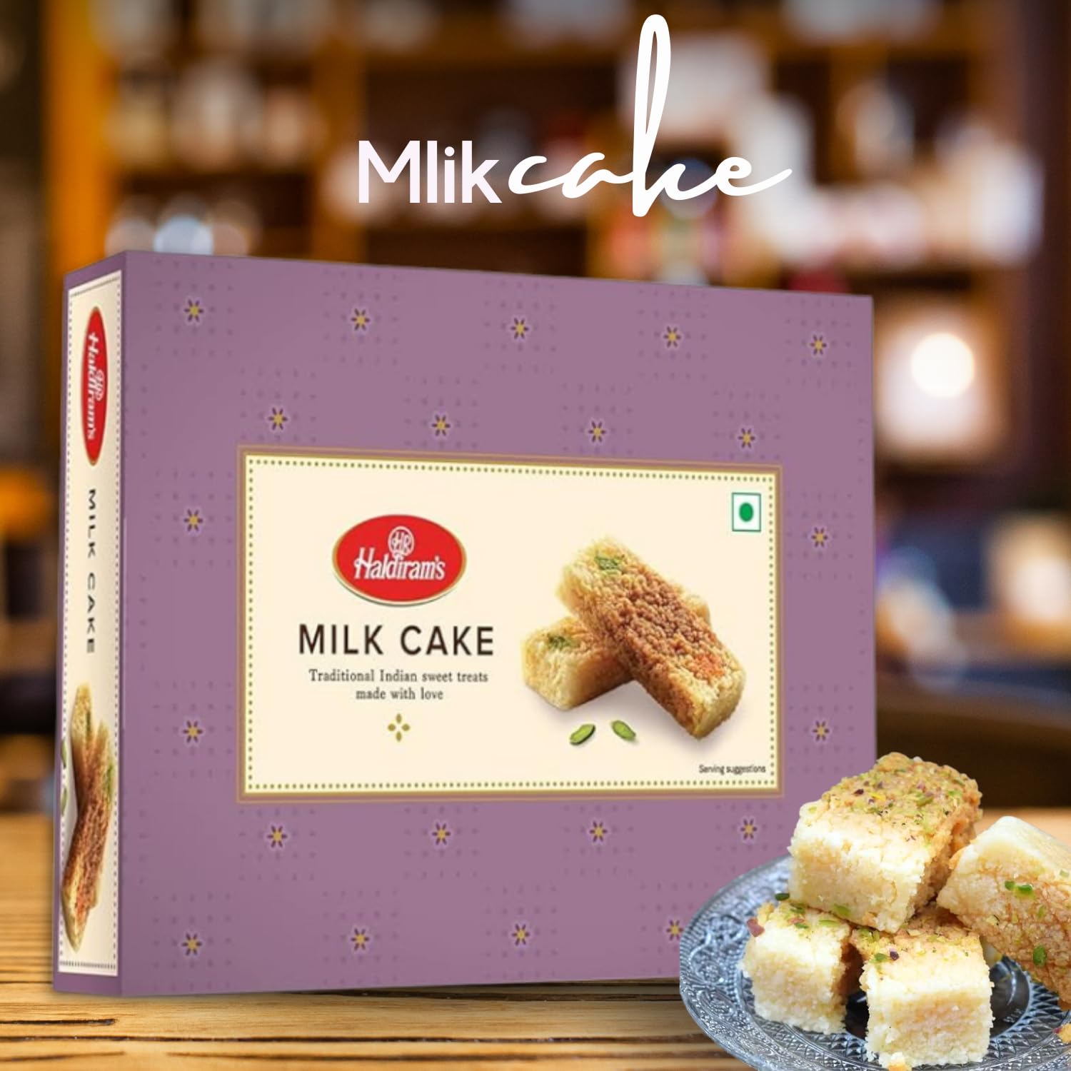Haldiram's Premium Milk Cake 200g | Authentic Indian Mithai | Rich & Creamy Traditional Sweet | Handcrafted Fresh Doodh Sweet | Gift Box for Diwali, Holi & Festivals | Perfect for Gifting, Dessert & Tea Time Snacks