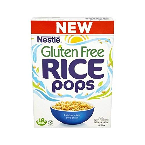 Nestle Gluten Free Rice Pops Cereal 550g - Crunchy Breakfast Cereal for Kids & Adults, Perfect for Healthy Morning Meals & Snacks