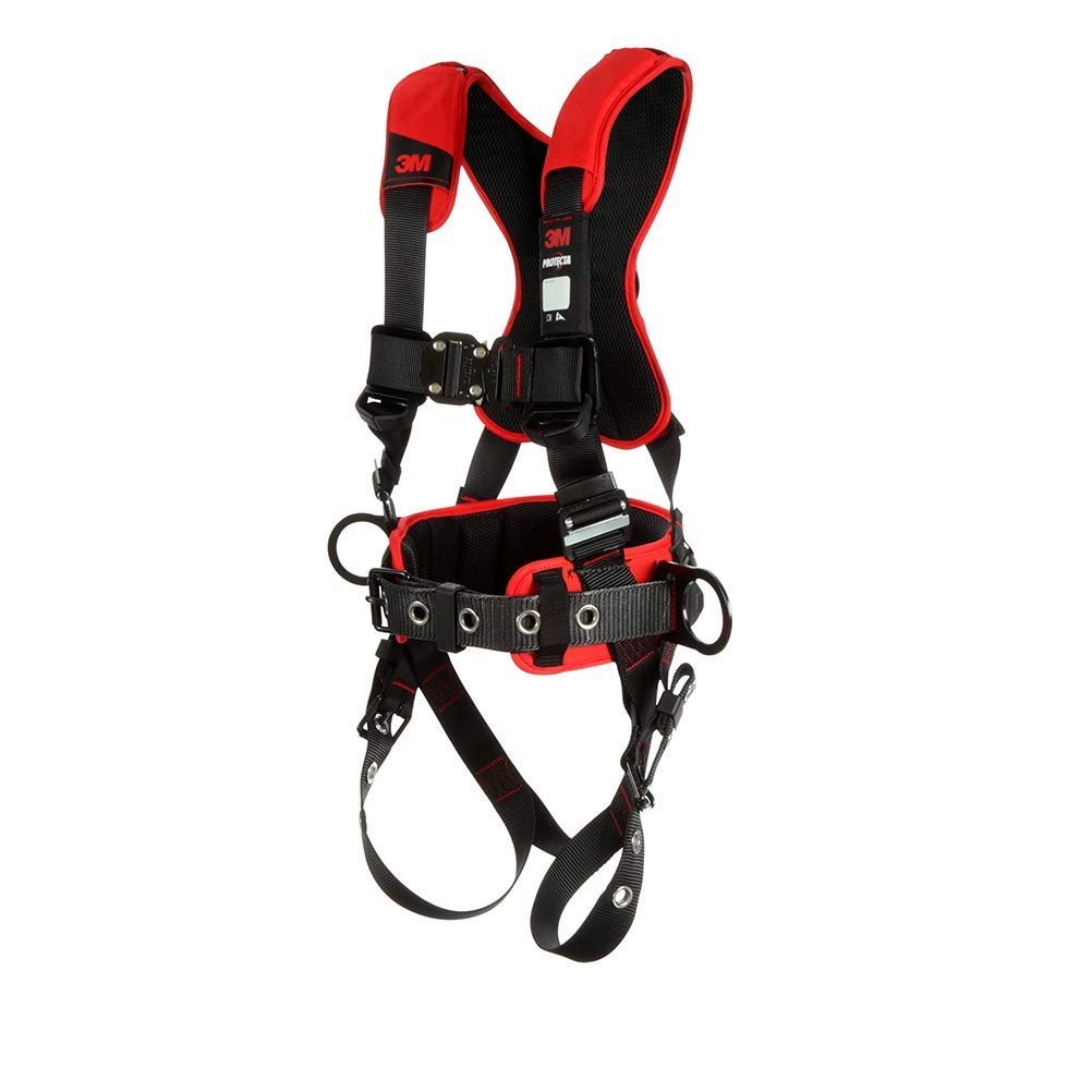 3M Full Body Harness with Protecta Technology - Medium/Large Size - Fall Protection Safety Gear for Construction, Roofing & Industrial Work