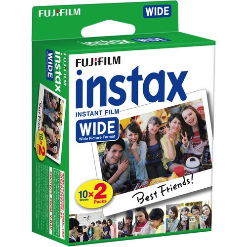 Fujifilm Instax Wide Instant Film 2 Pack (20 Exposures) for Fujifilm Instax Wide Cameras - Perfect for Parties, Weddings & Travel Photography