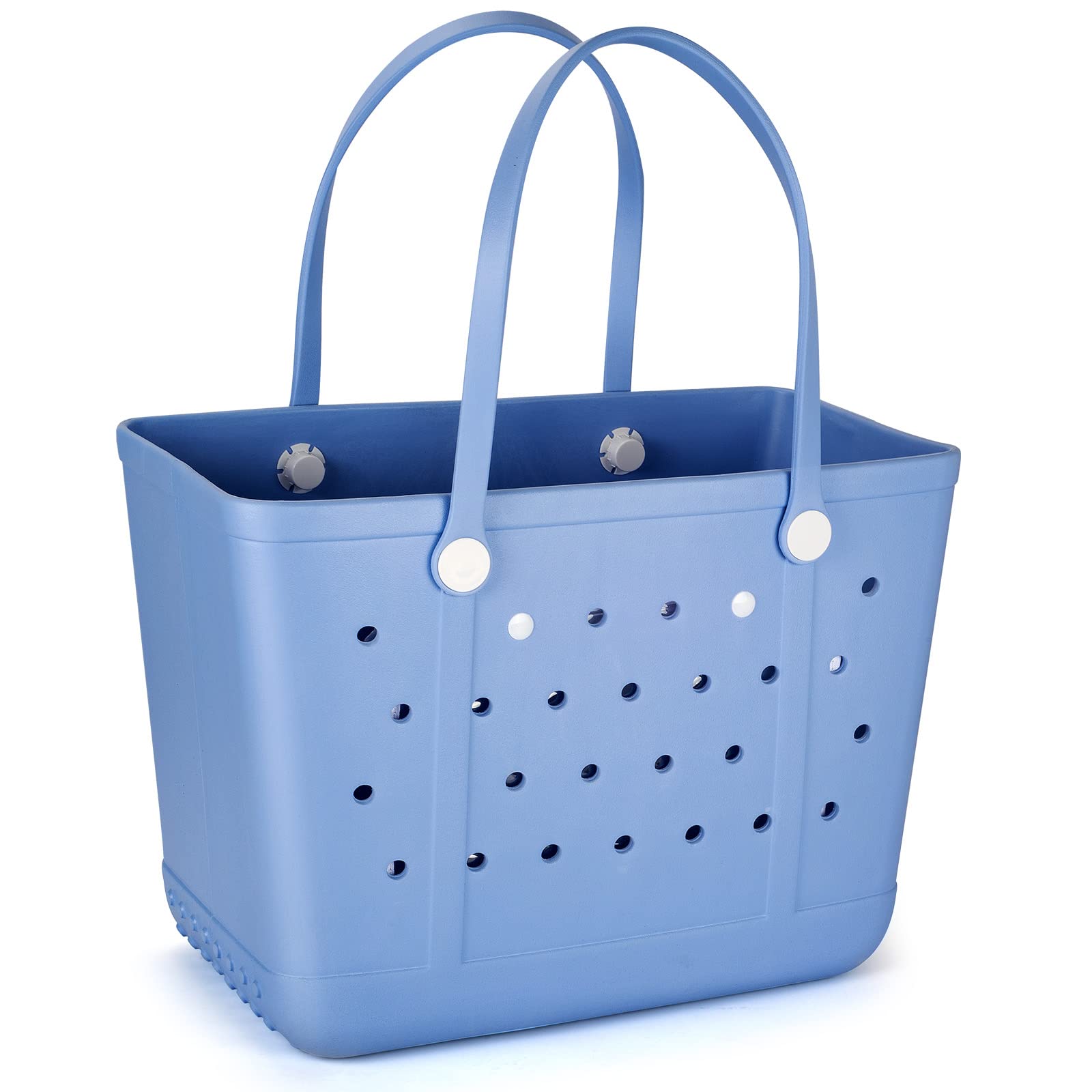 Waterproof Large Beach Tote Bag - Extra Durable & Washable Rubber Open Top Handbag for Women | Perfect for Pool, Boat, Gym & Sports Activities | Sandproof Travel Essential for Summer Vacations