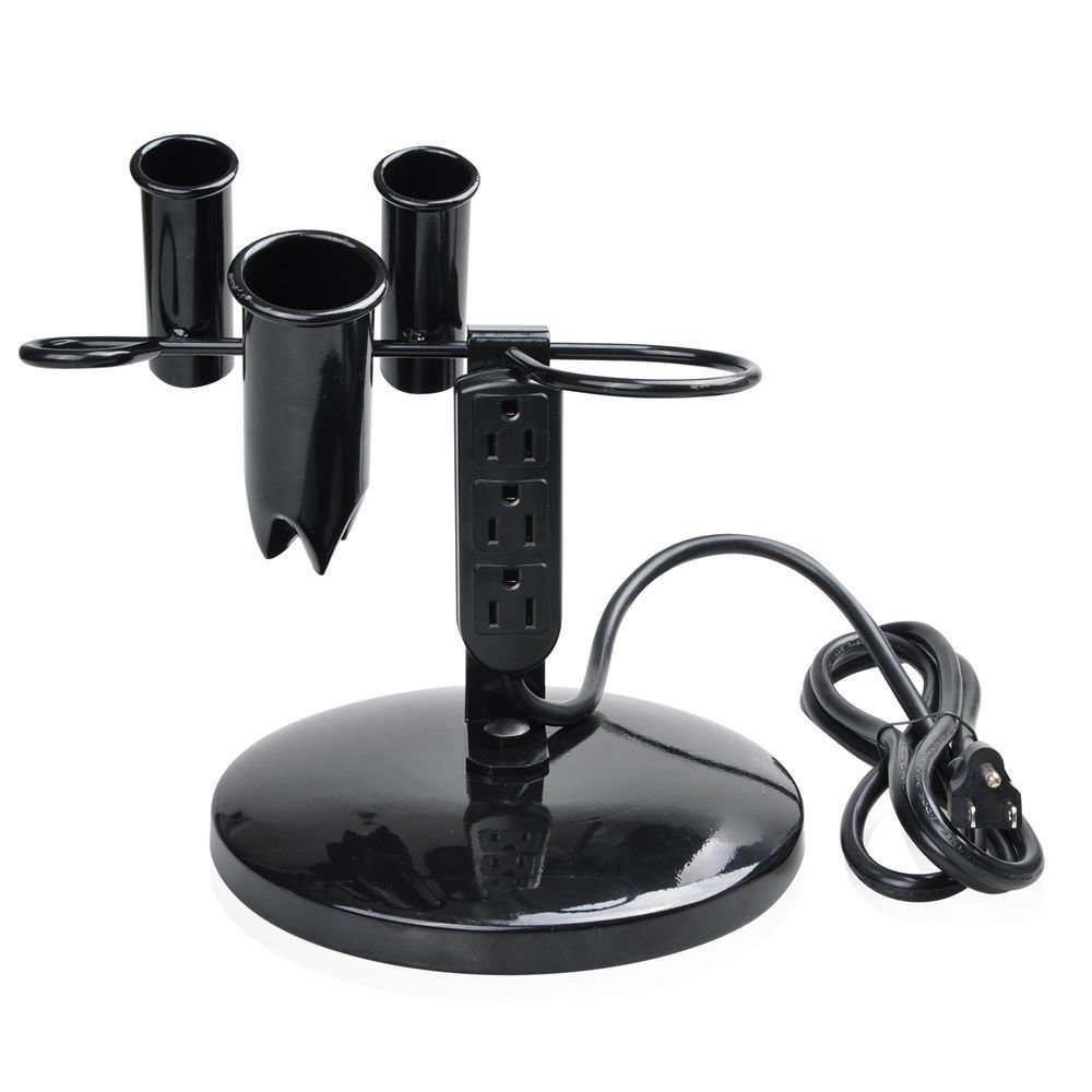 Professional Salon Appliance Holder for Curling Iron & Hair Dryer - Organize Styling Tools in Salon, Bathroom or Home Vanity (Wall Mount & Countertop Use)