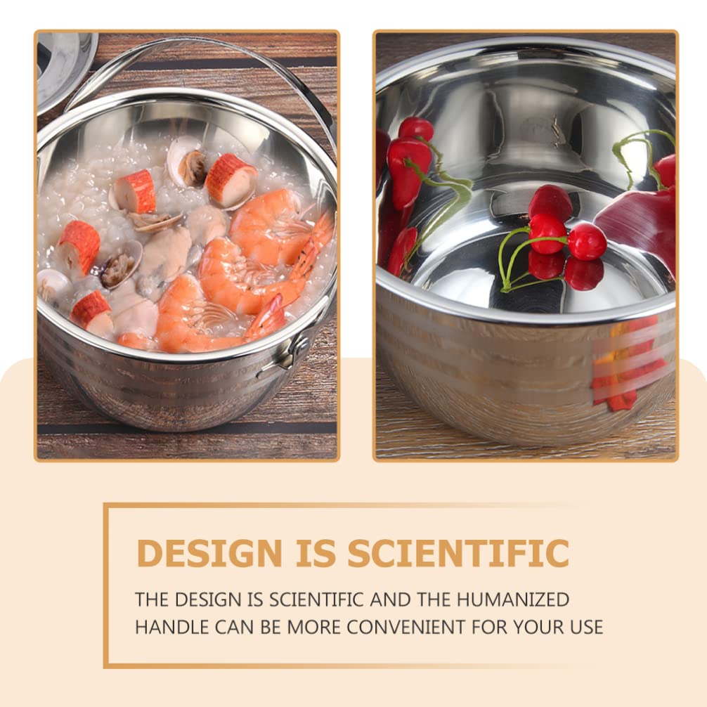 1pc Non-Stick Camping Cookware Pot - High Capacity Soup & Stew Pot with Handle for Outdoor Cooking, Kitchen & Household Use | Perfect for Camping, Hiking & Home Cooking