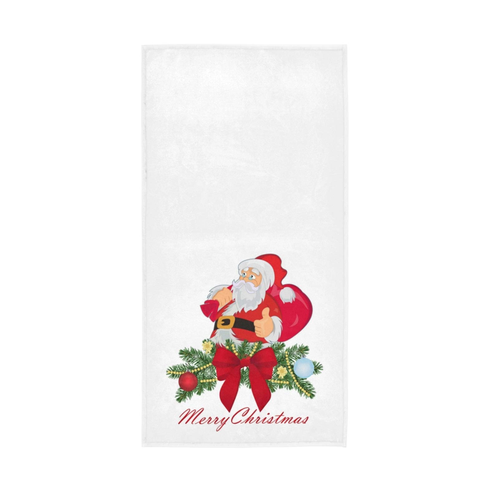 Premium Christmas Santa Gift Bag Hand Towels & Bath Towels Set - 15x30 Inch Soft Guest Towels for Holiday Home Decor & Bathroom Essentials - Perfect for Gifts, Parties & Festive Decorations