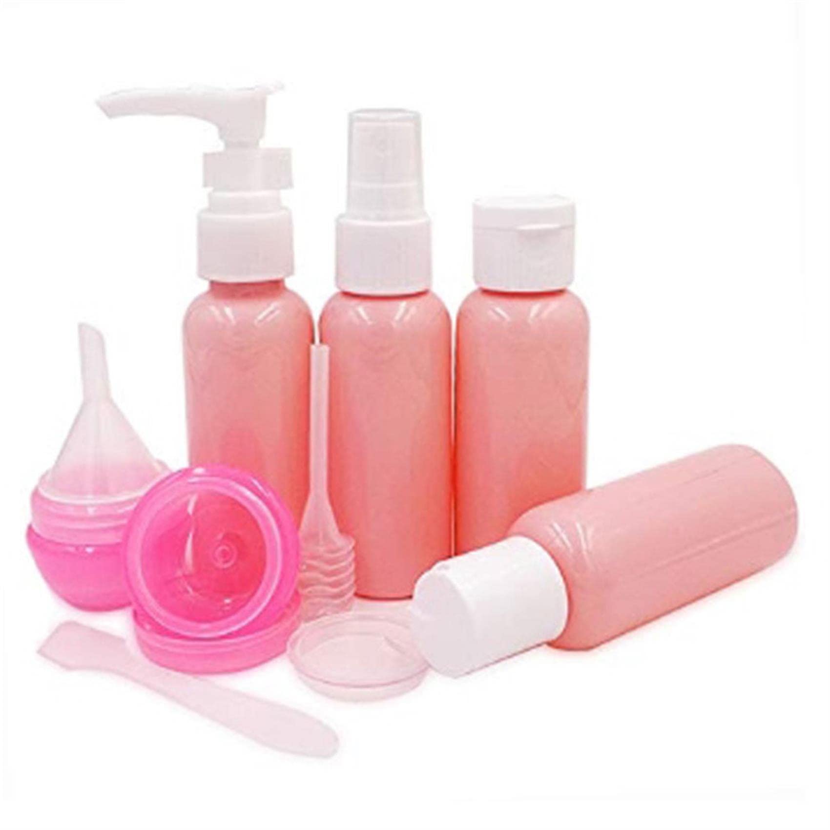LALANG 9 Pack Leak Proof Travel Bottles Set - TSA Approved Squeezable Toiletry Containers for Shampoo, Conditioner & Lotion | Perfect for Airplane Carry-On, Gym Bag & Vacation Essentials