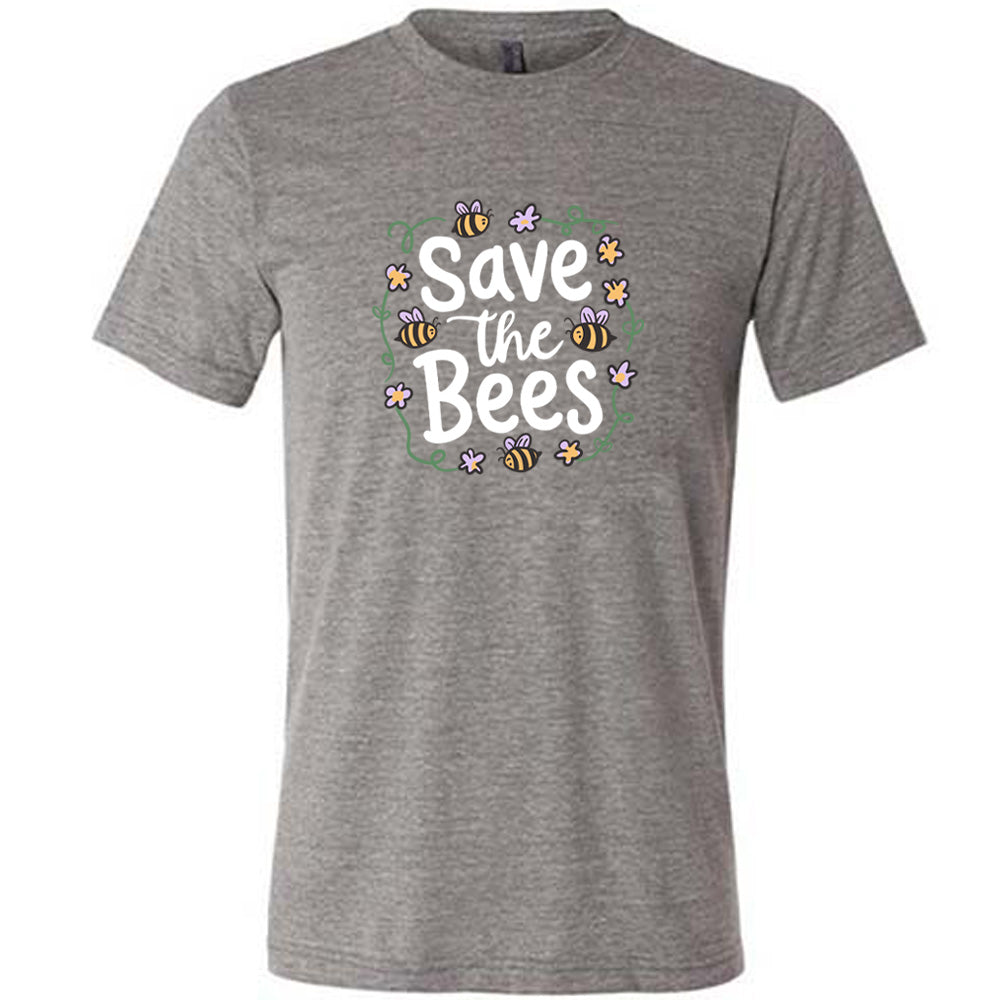 Save The Bees Unisex T-Shirt - Eco-Friendly Cotton Tee for Beekeepers & Nature Lovers | Perfect for Earth Day & Environmental Awareness Events