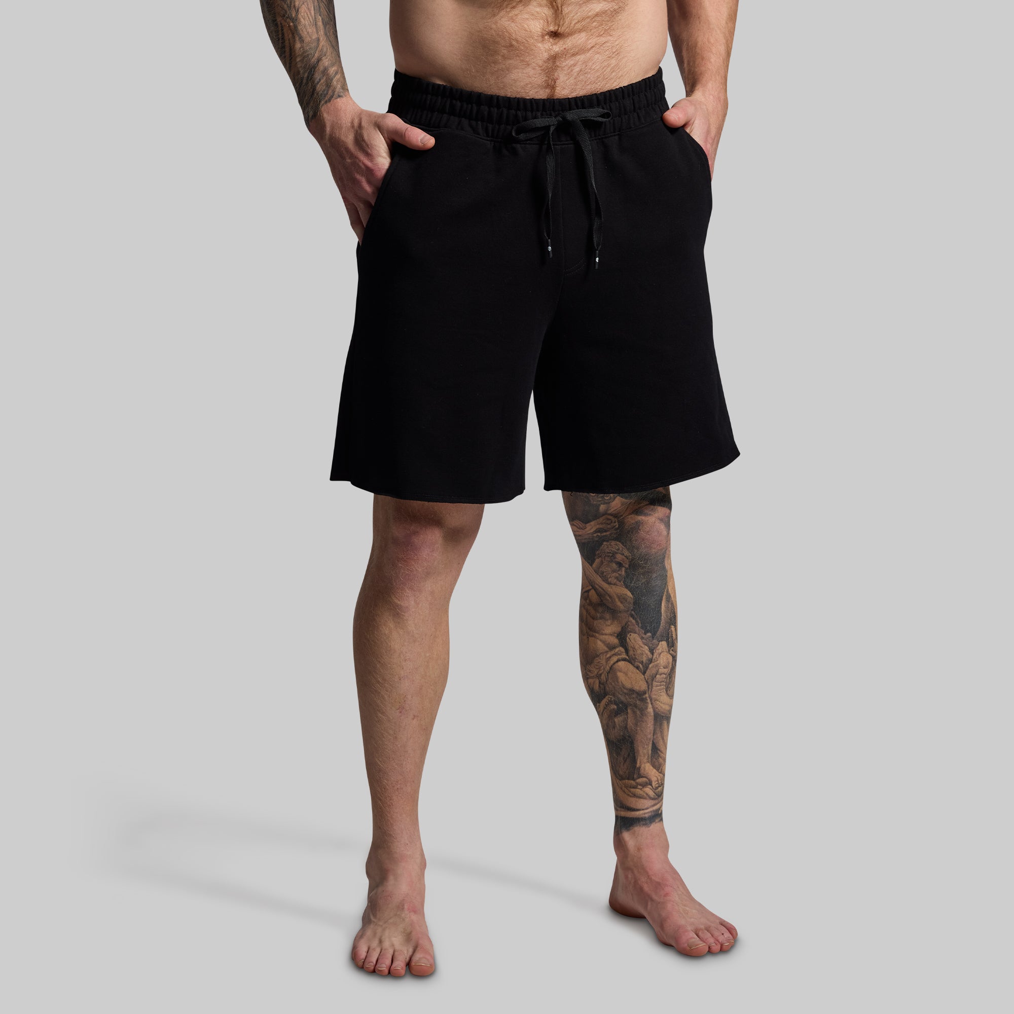 **Men's Unmatched Performance Shorts - Black | Lightweight & Breathable for Running, Gym & Casual Wear**
