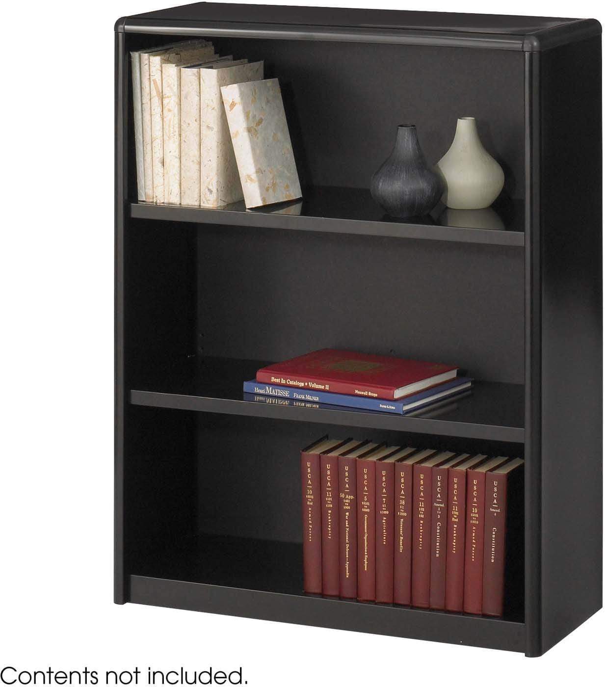 ValueMate® 3-Tier Economy Bookcase - Sturdy Wooden Bookshelf for Home, Office & Dorm - Compact Storage for Books, Decor & Essentials (7171) - Perfect for Small Spaces & Organization