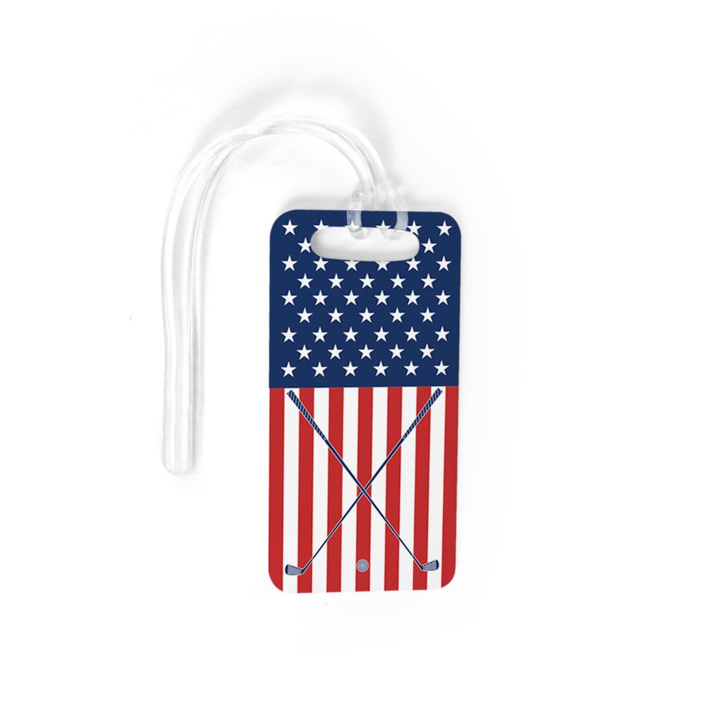 Custom Golf Bag Tag with Personal Info - USA Golfer Luggage Tag for Travel & Sports | Perfect for Golf Trips, Tournaments & Club Identification