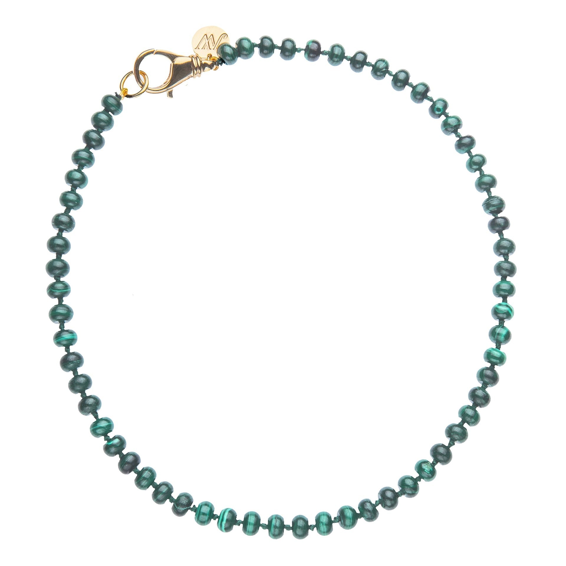 Jane Win Malachite Beaded Necklace - Elegant Green Stone Jewelry for Women | Perfect for Parties, Weddings & Everyday Wear