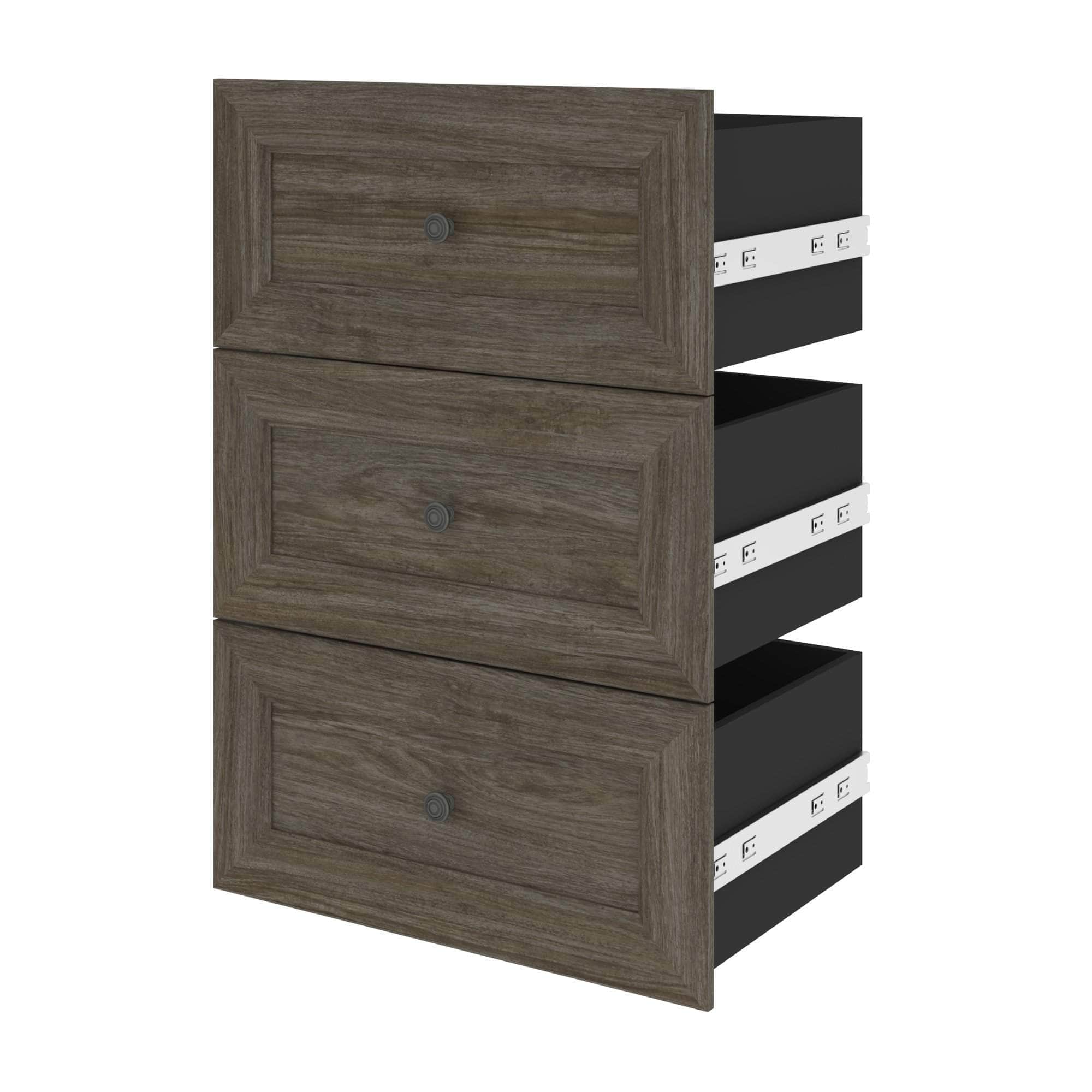 Versatile 3-Drawer Storage Organizer Set for 25-Inch Storage Units | 2 Color Options | Perfect for Bedroom, Office & Closet Organization