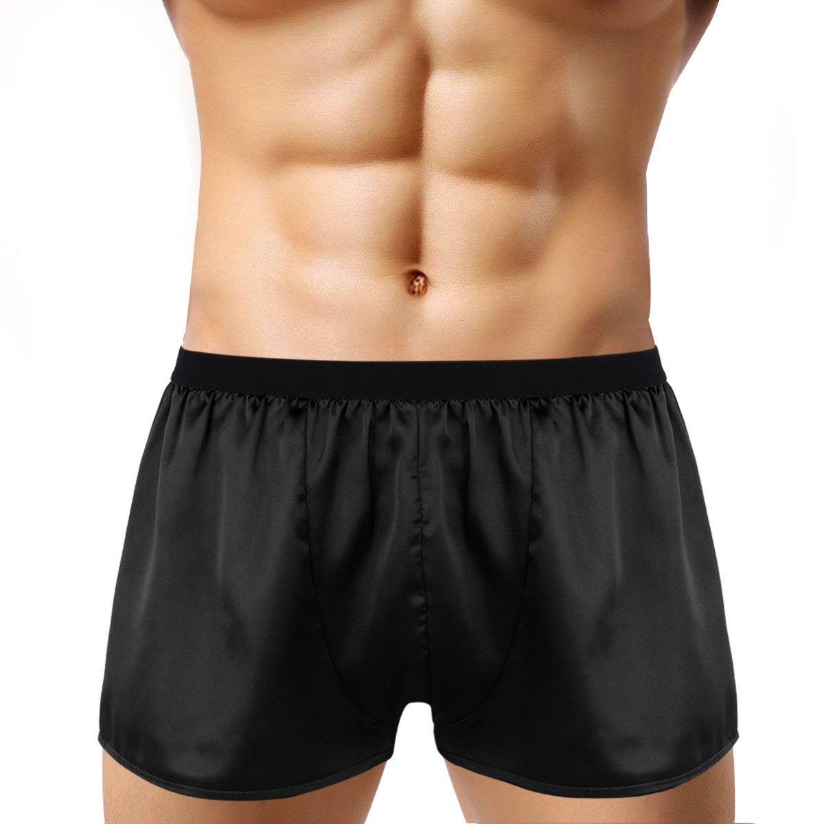 Premium Men's Silk Satin Boxer Shorts - Breathable Summer Underwear for Lounge, Gym & Swimming | Comfortable Loose Fit Trunks for Sports & Casual Wear