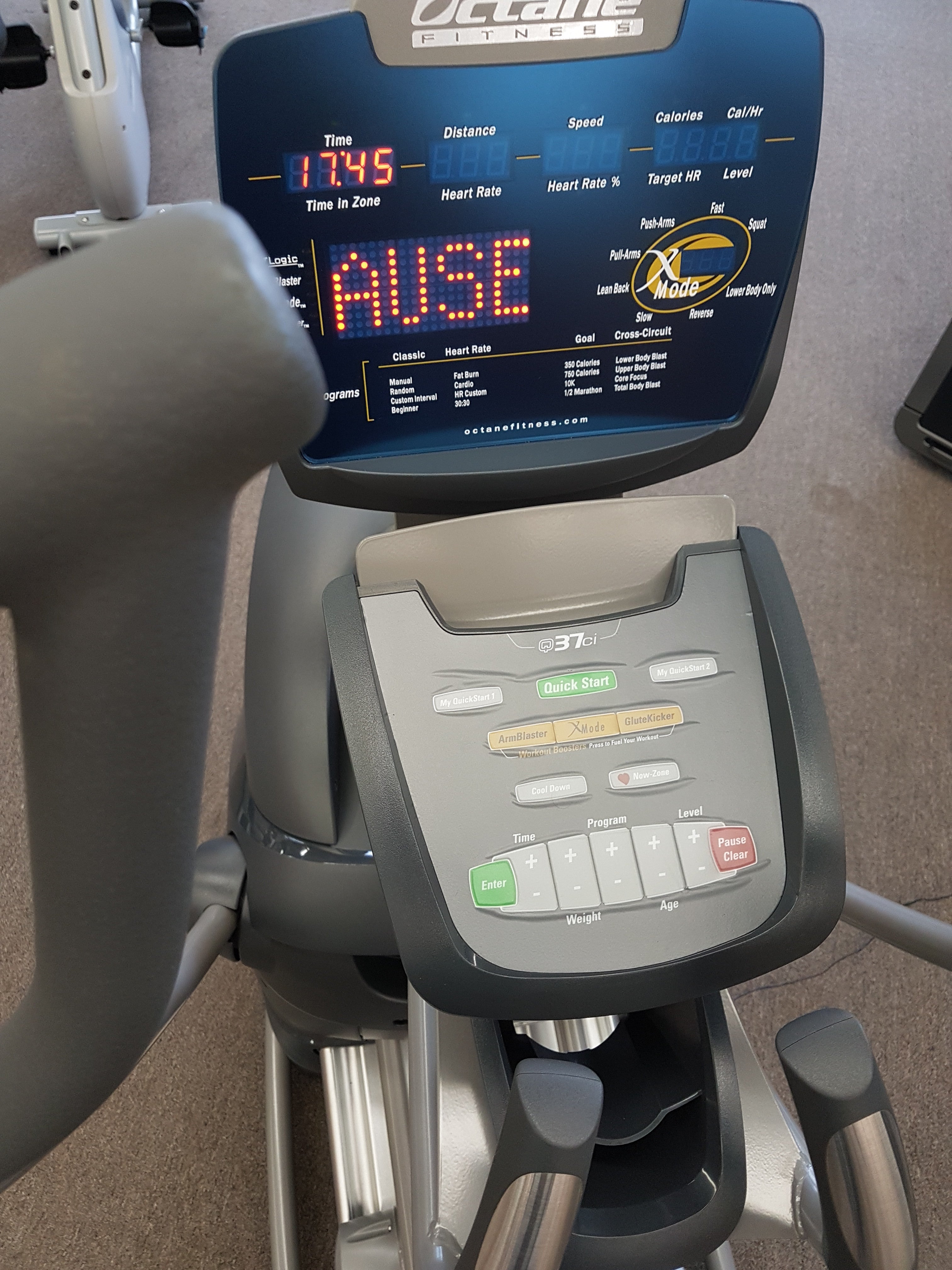 Refurbished Octane Q37ci Elliptical Trainer with Cross Circuit Bands - Perfect for Home Gym, Cardio Workouts & Full-Body Training