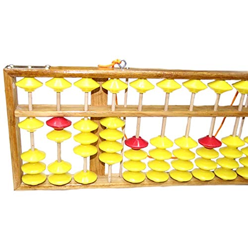 13-Column Wooden Chinese Abacus - Large Non-Slip Soroban Math Tool (58cm) for Kids Learning & Education | Home Schooling & Montessori Classroom Supplies