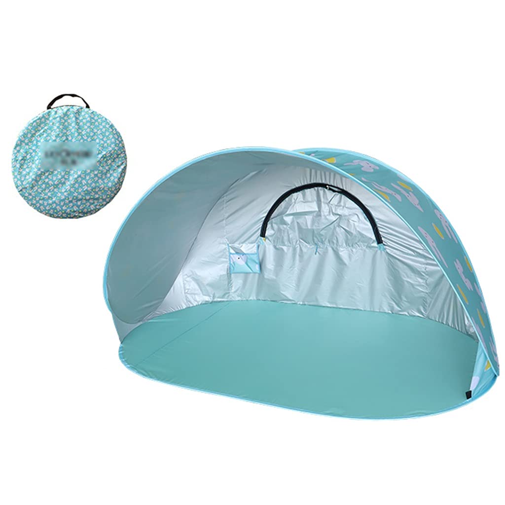 BBGS Pop Up Beach Tent with Zip Door & UV 50+ Protection - Windproof Portable Shelter for 2-3 People - Perfect for Camping, Beach Trips, Picnics & Outdoor Adventures