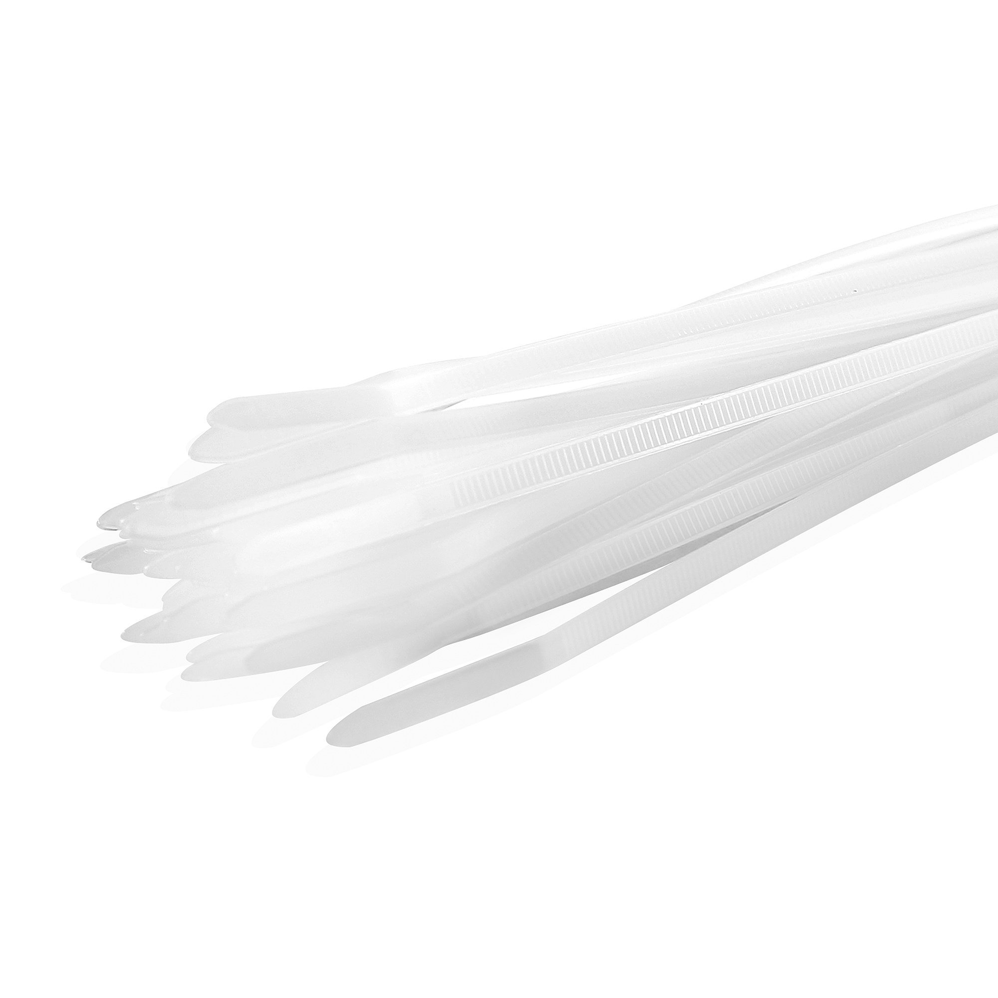 100 Pack Natural Nylon Cable Ties 2.5 x 100mm (4 Inch) - Heavy Duty Wire Ties for Organizing Cables, Wires, and Household Items - Perfect for Home, Office, and DIY Projects