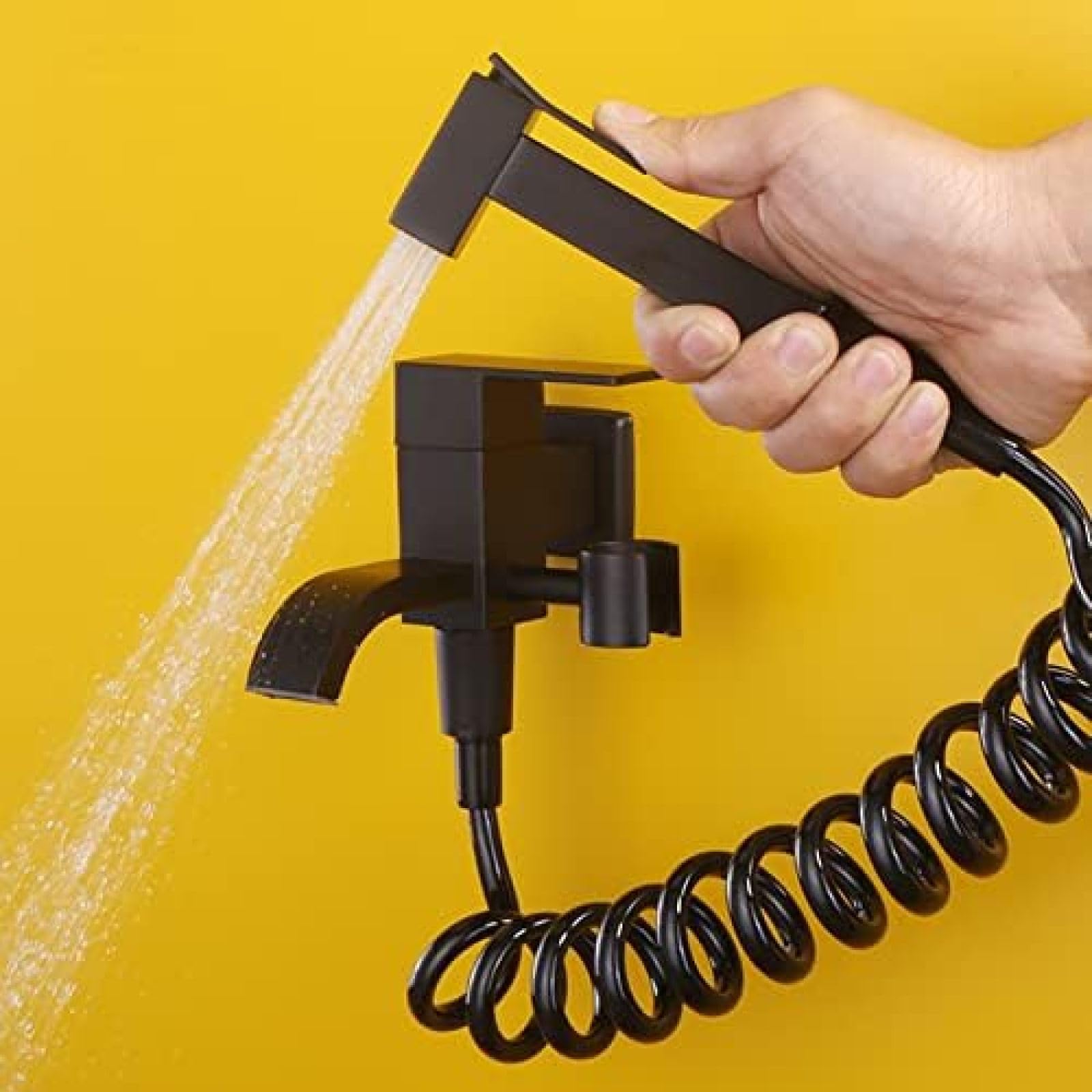 Dual-Function Copper Handheld Sprayer Kit - Cold Water Tap & Bathroom Shower Spray Hose for Toilet Cleaning & Hygiene (Perfect for Bathroom, Kitchen & Outdoor Use)