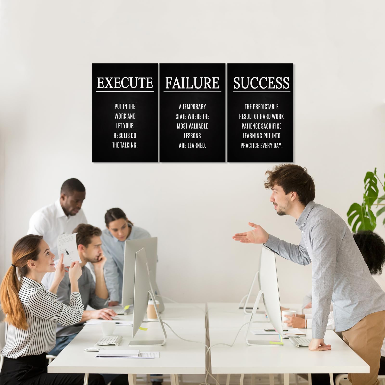 YOUHONG 3-Piece Motivational Wall Art Set - Inspirational Posters for Home & Office Decor (20