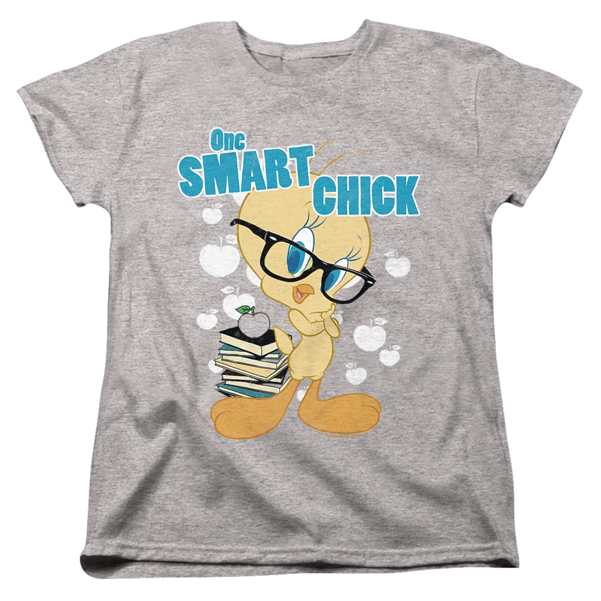 Looney Tunes One Smart Chick Women's Graphic T-Shirt | Funny Cartoon Tee for Fans | Casual Wear & Gift Idea